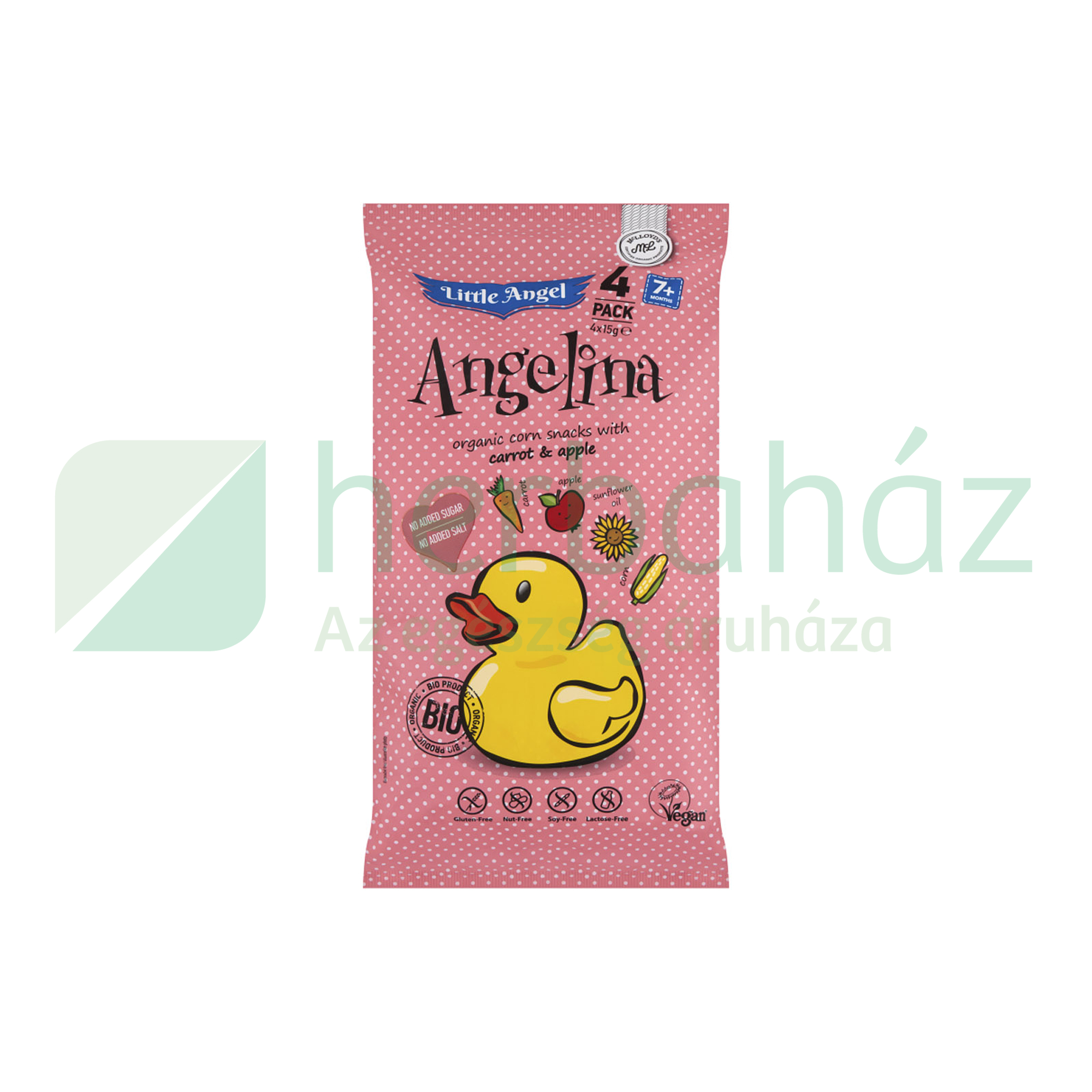 BIO MCLLOYDS ANGELINA KUKORICÁS SNACK 4*15G