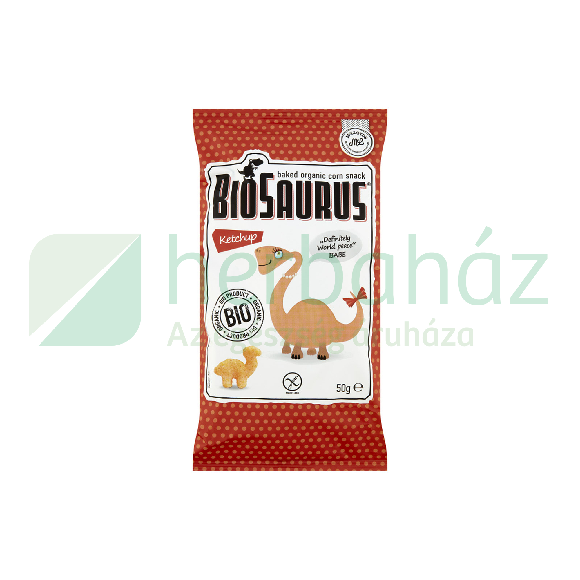 BIO MCLLOYDS BABE KUKORICÁS SNACK KETCHUPOS 50G