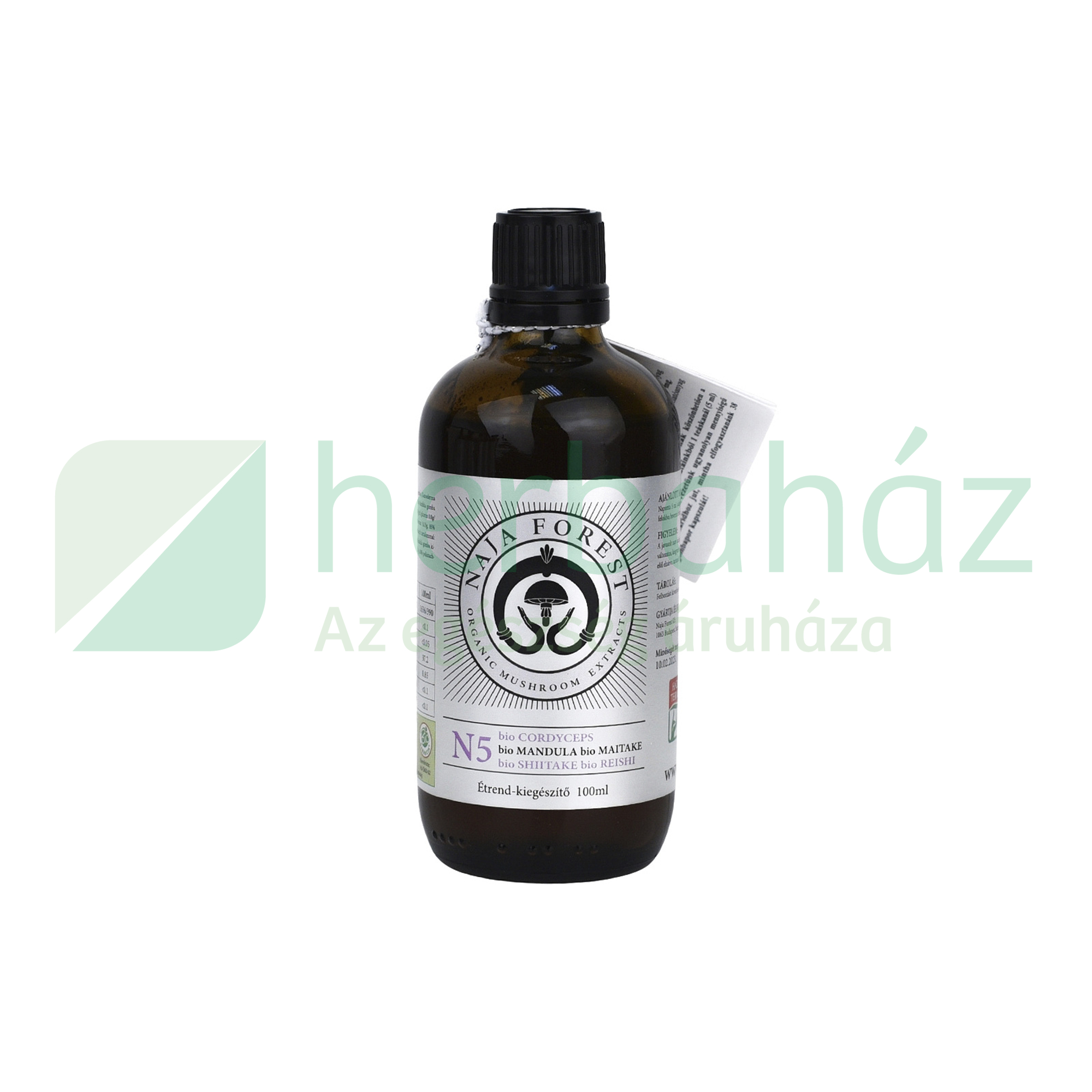 BIO NAJA FOREST N5  CORDYCEPS MANDULA- MAITAKE- SHIITAKE- REISHI 100ML