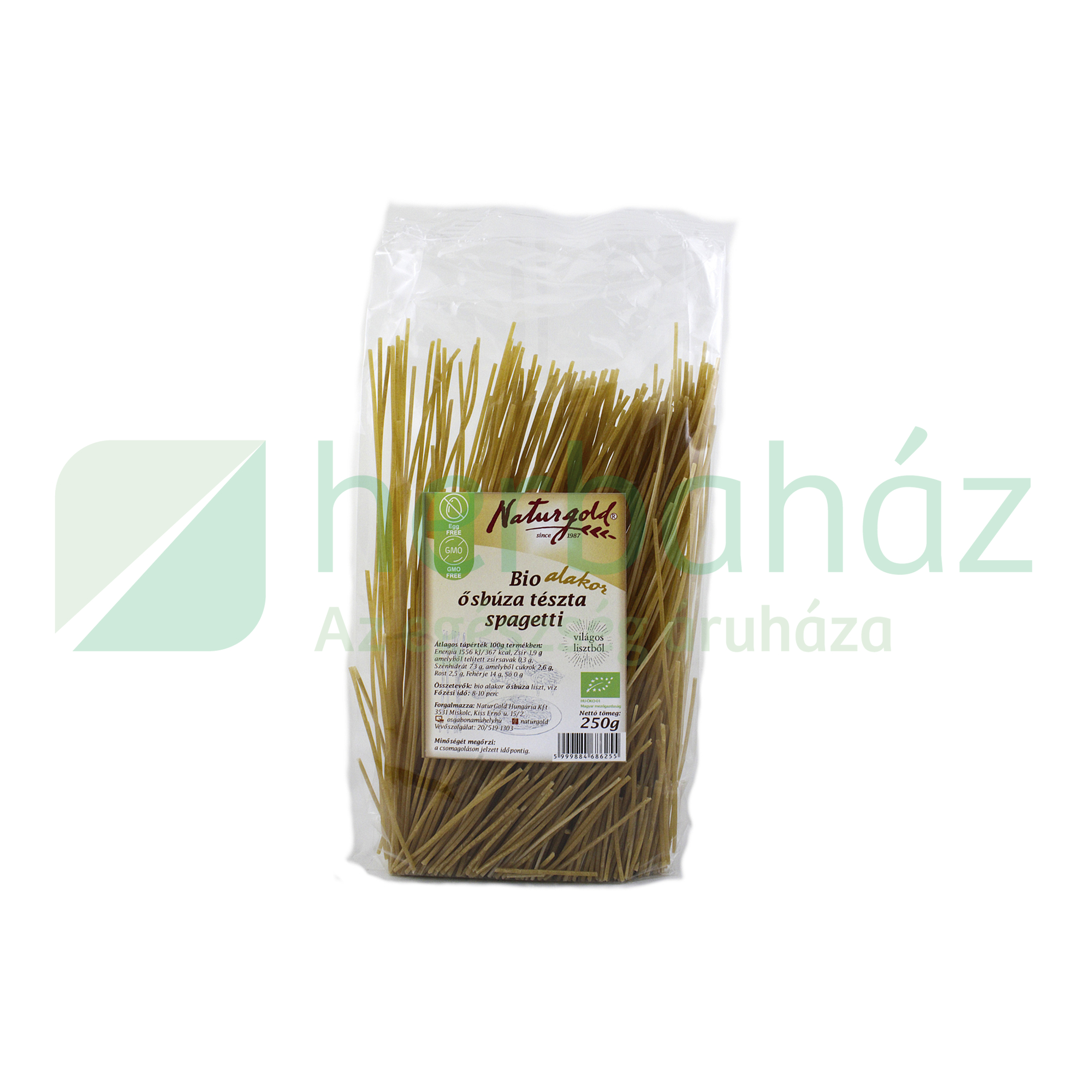 BIO NATURGOLD ALAKOR ŐSBÚZA TÉSZTA SPAGETTI 250G