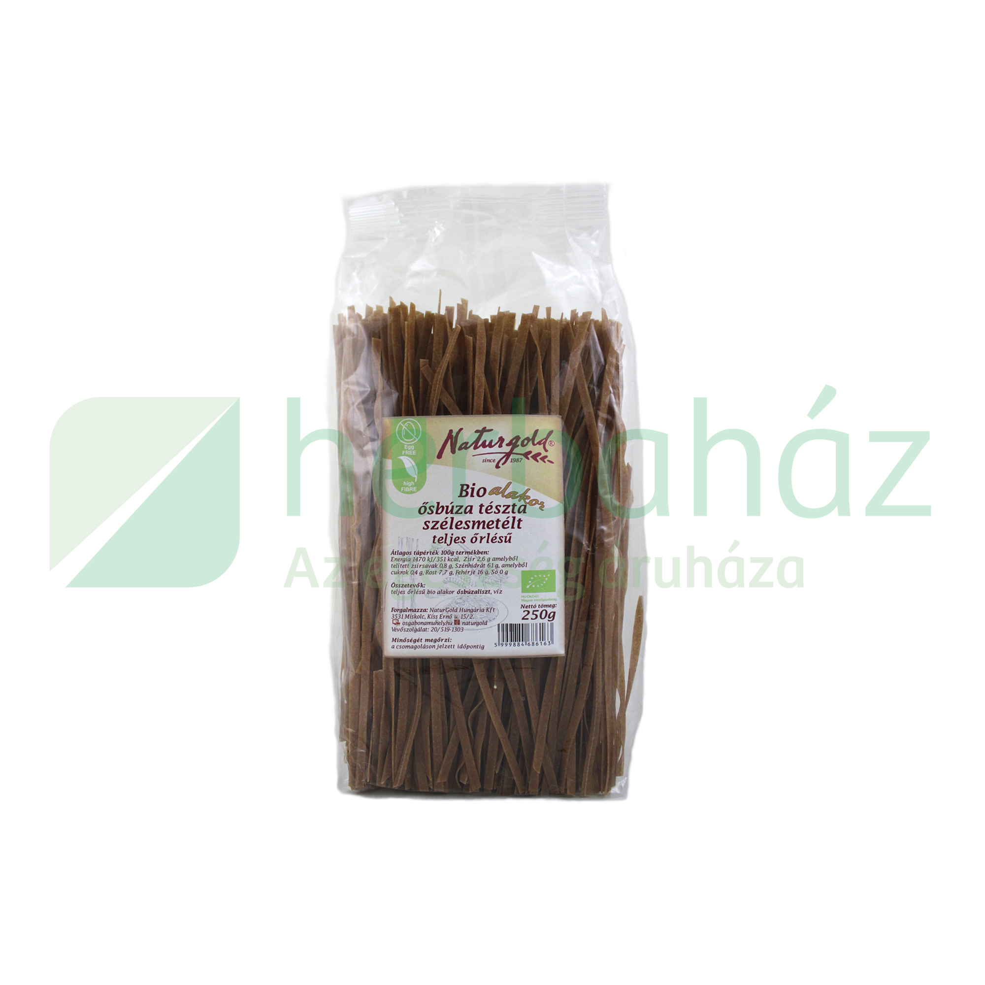 BIO NATURGOLD ALAKOR TÉSZTA SZÉLESMETÉLT TELJES KIŐRLÉSŰ 250G