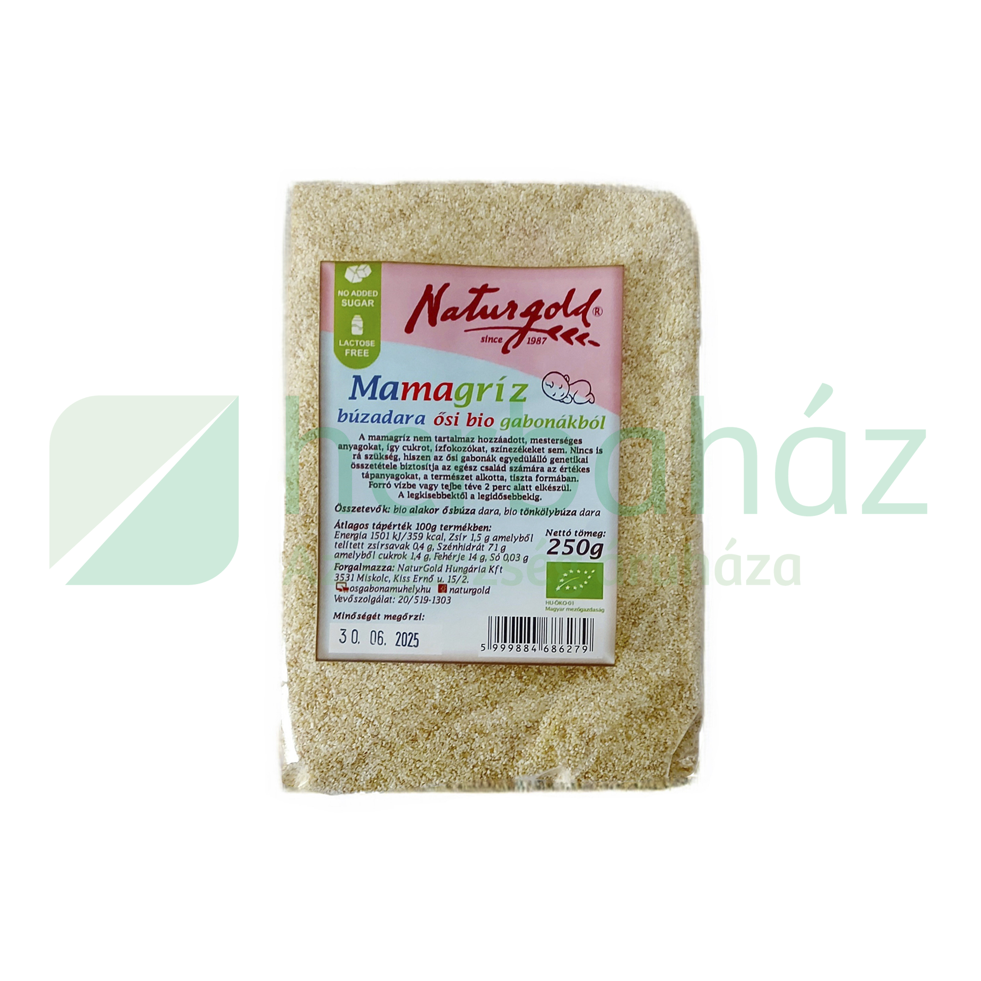 BIO NATURGOLD MAMAGRÍZ BÚZADARA ŐSI GABONÁKBÓL 250G
