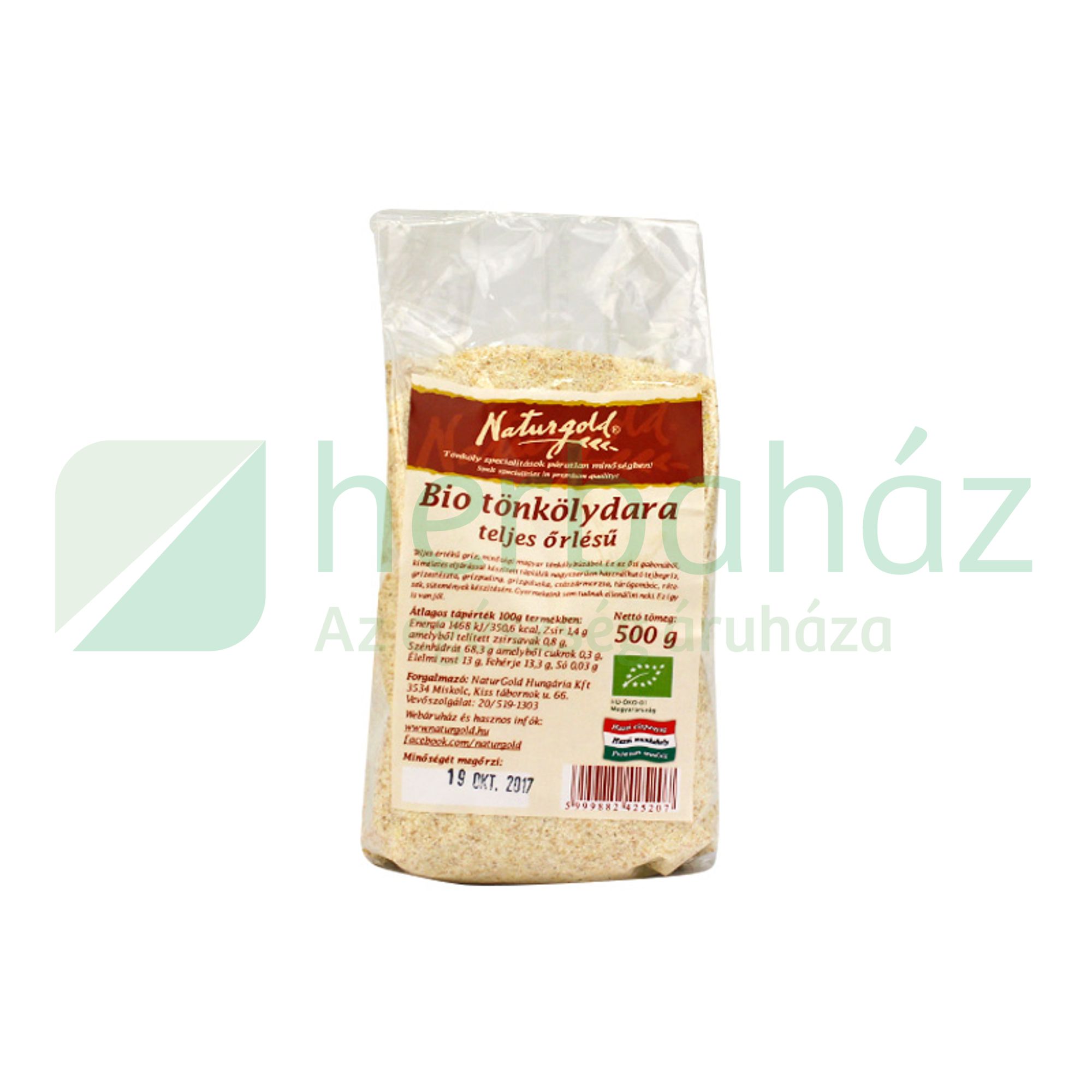 BIO NATURGOLD TELJES KIŐRLÉSŰ TÖNKÖLYDARA 500G
