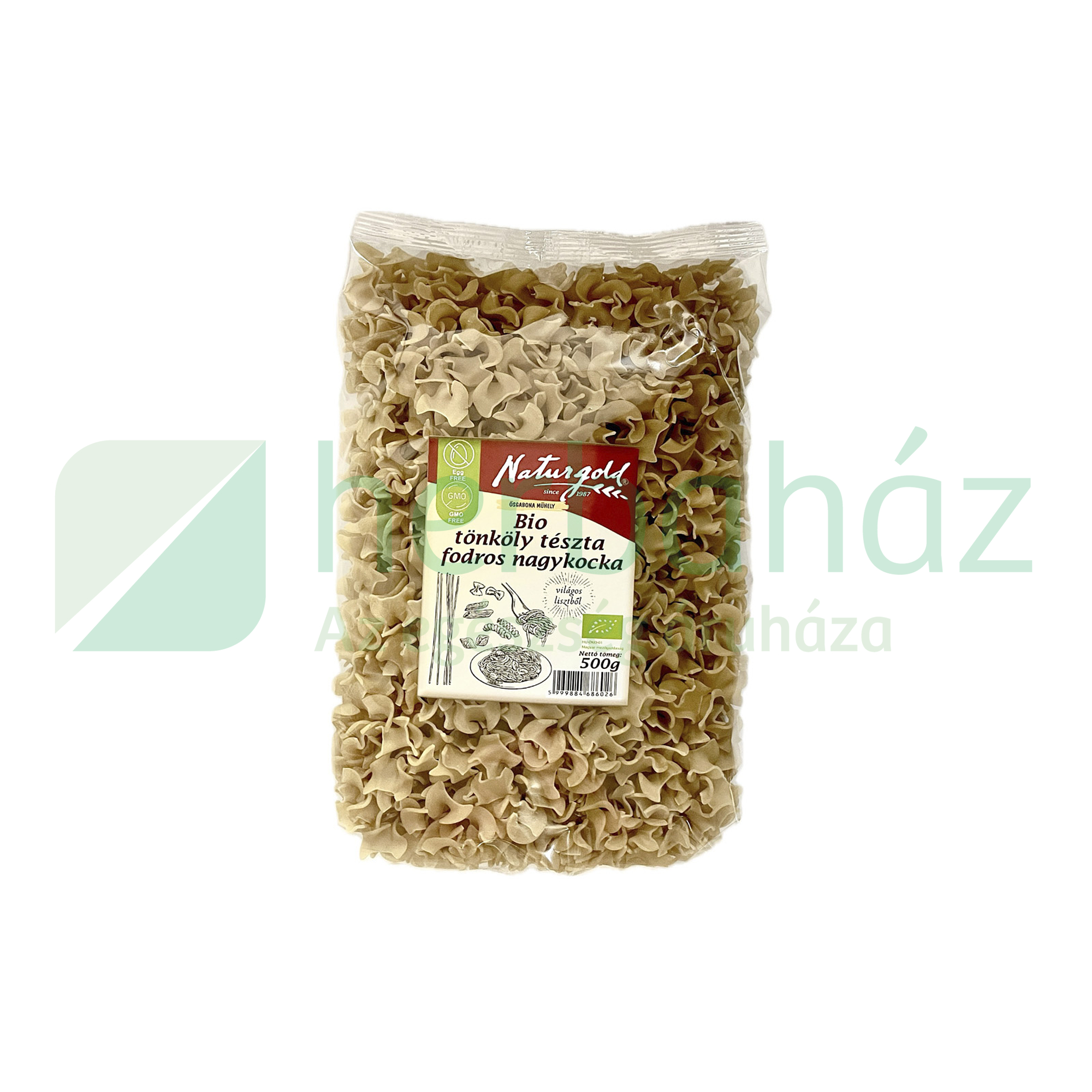 BIO NATURGOLD TÖNKÖLY FEHÉR TÉSZTA FODROS NAGYKOCKA 500G