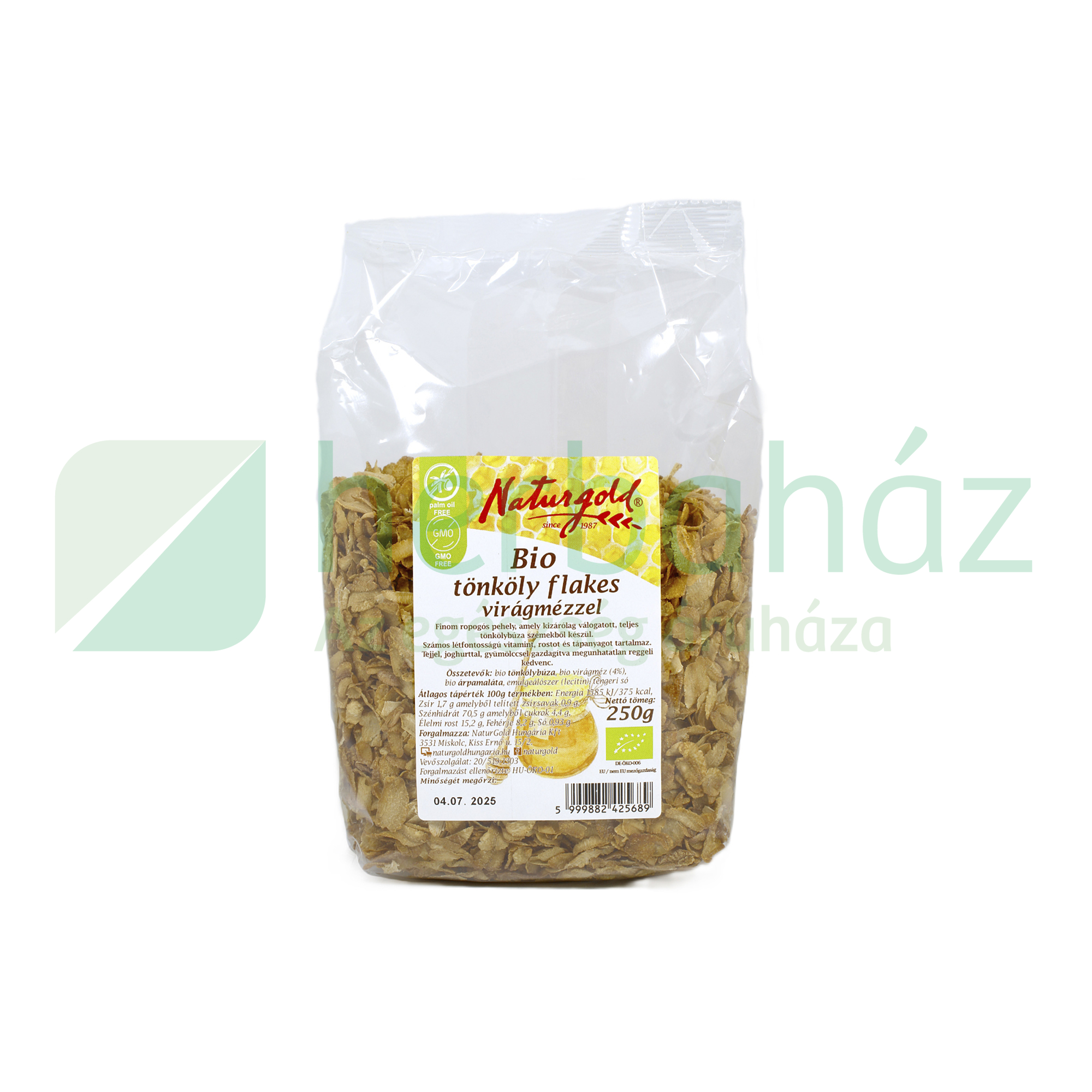 BIO NATURGOLD TÖNKÖLY FLAKES MÉZES 250G