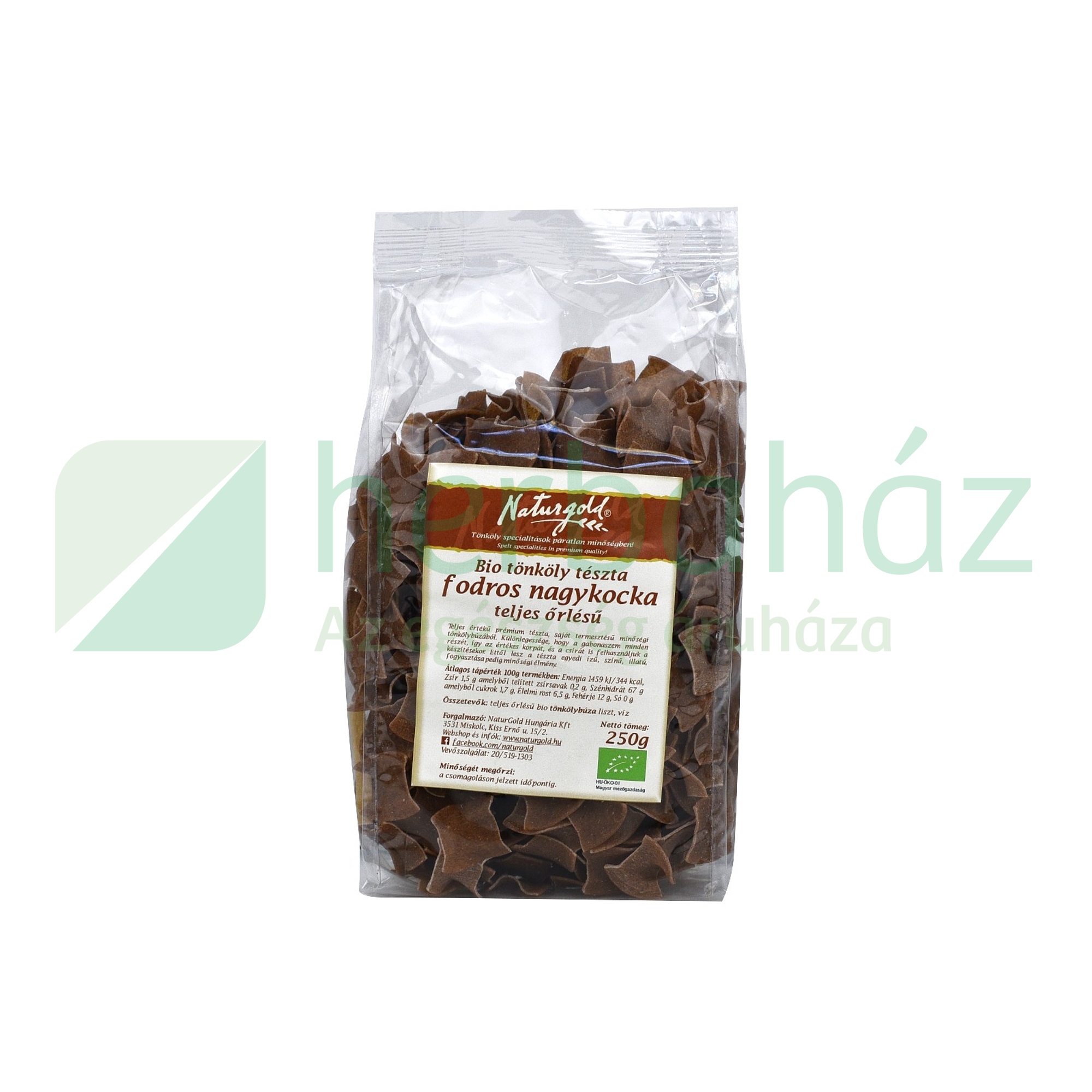 BIO NATURGOLD TÖNKÖLY FODROS NAGYKOCKA TELJES KIŐRLÉSŰ TÉSZTA  250G