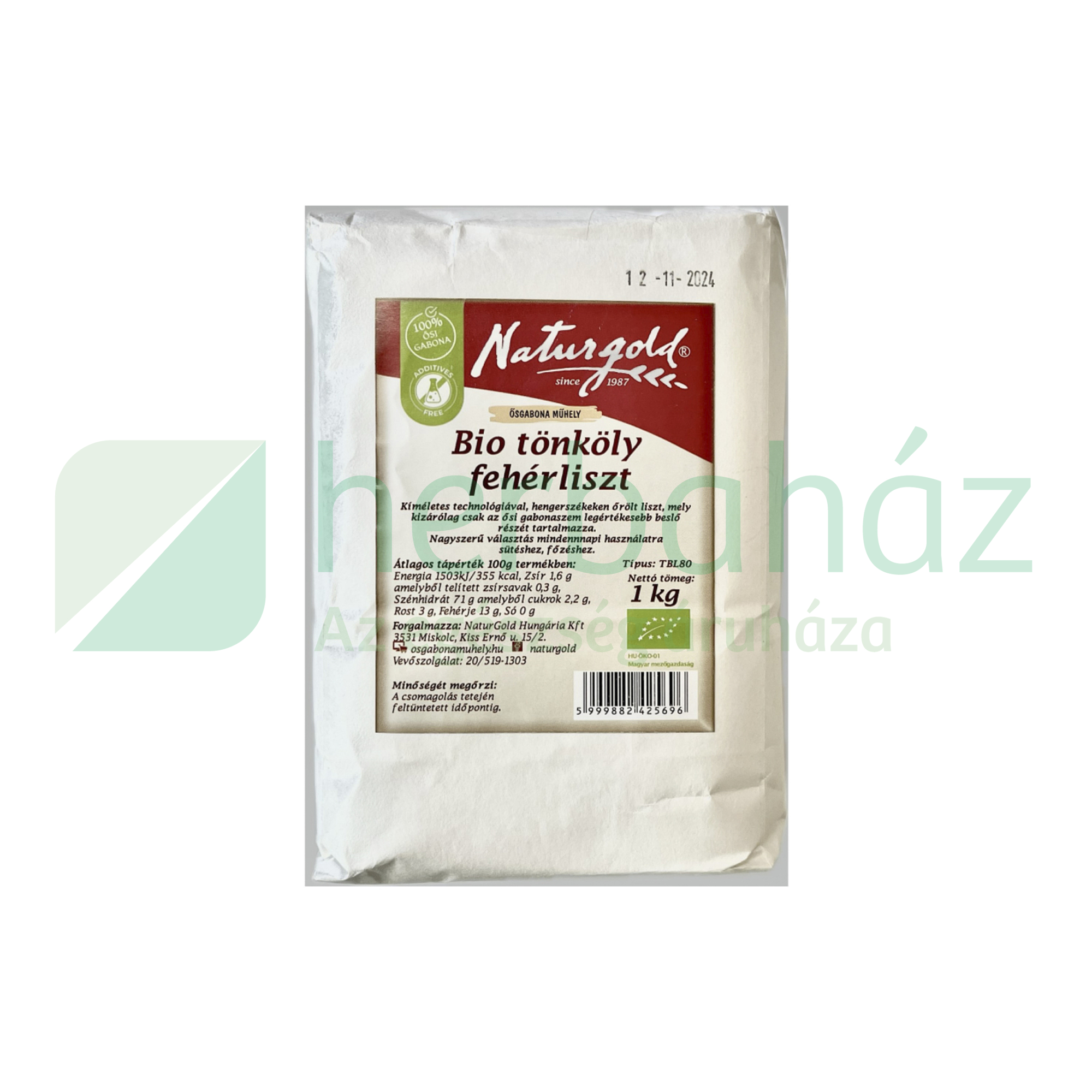 BIO NATURGOLD TÖNKÖLY FEHÉRLISZT 1000G