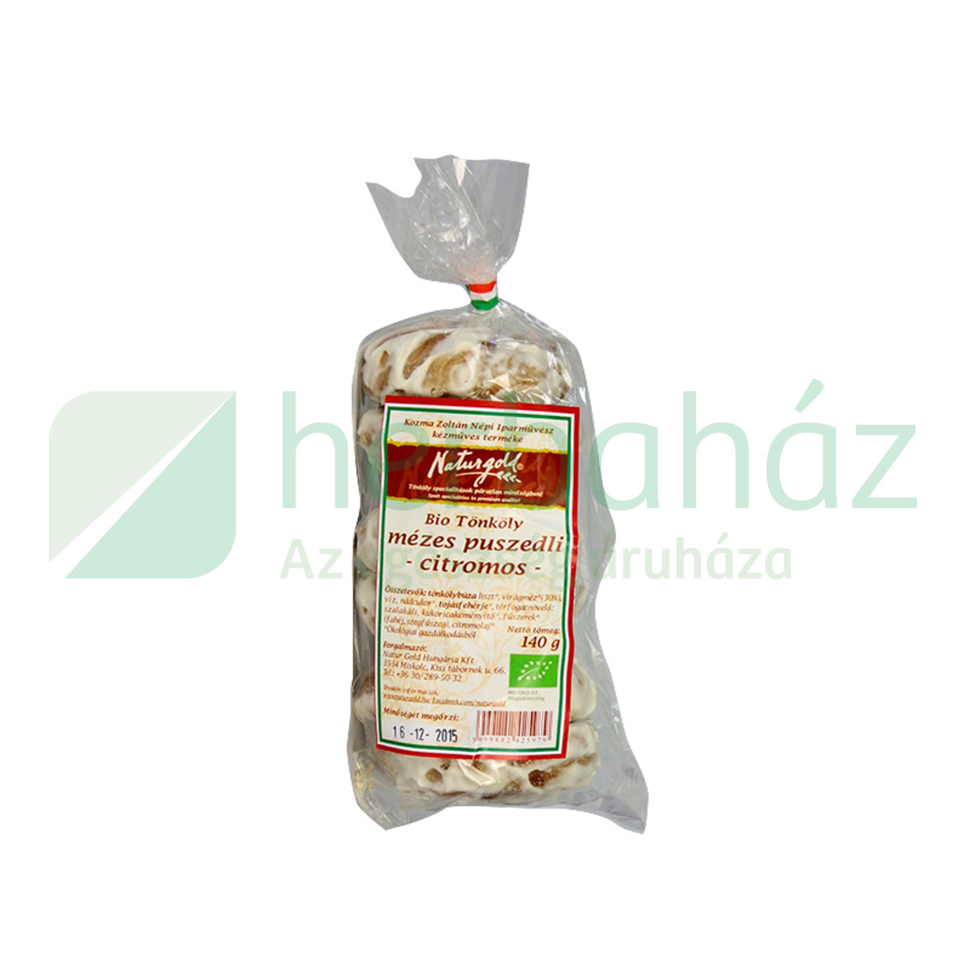 BIO NATURGOLD TÖNKÖLY CITROMOS MÉZES PUSZEDLI 140G