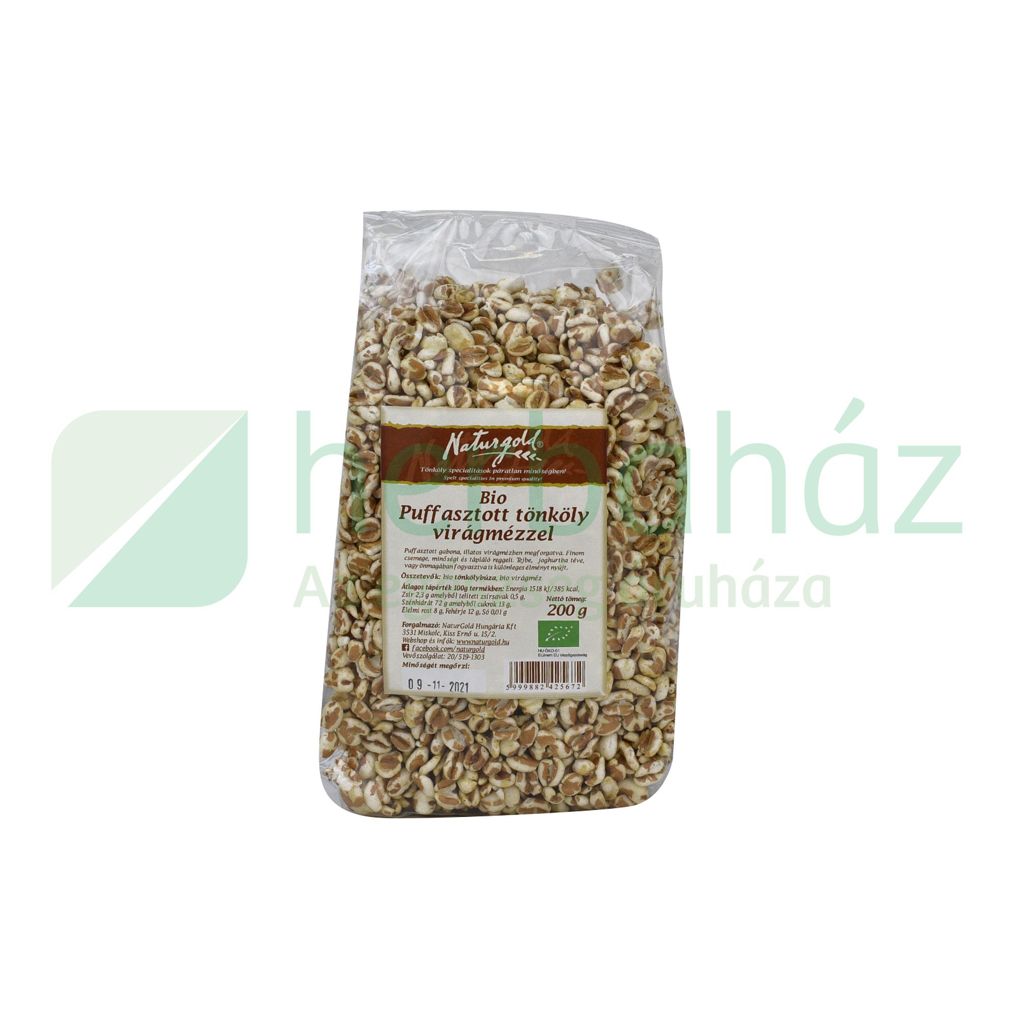 BIO NATURGOLD TÖNKÖLYPUFFANCS MÉZES 200G