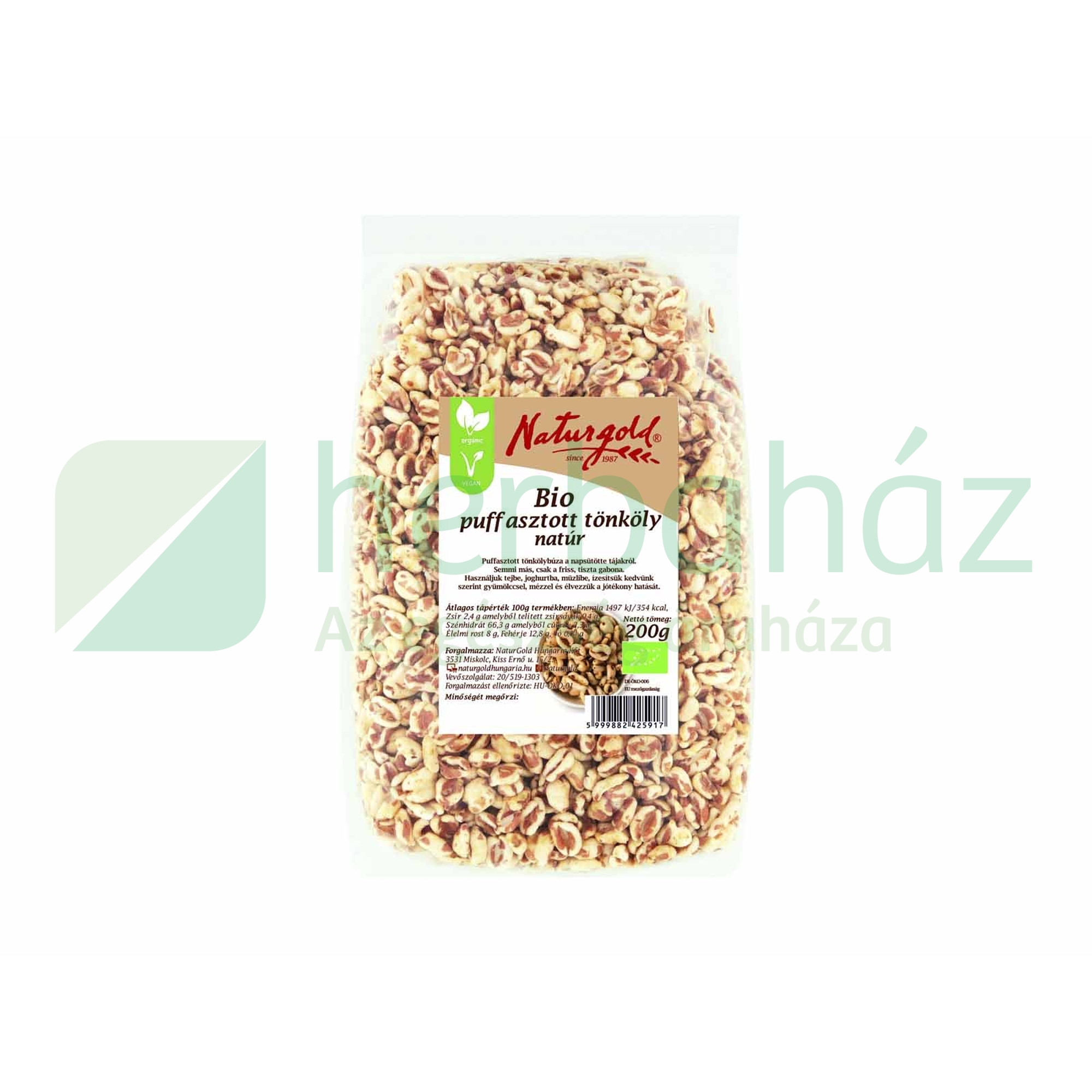 BIO NATURGOLD TÖNKÖLYPUFFANCS NATÚR 200G
