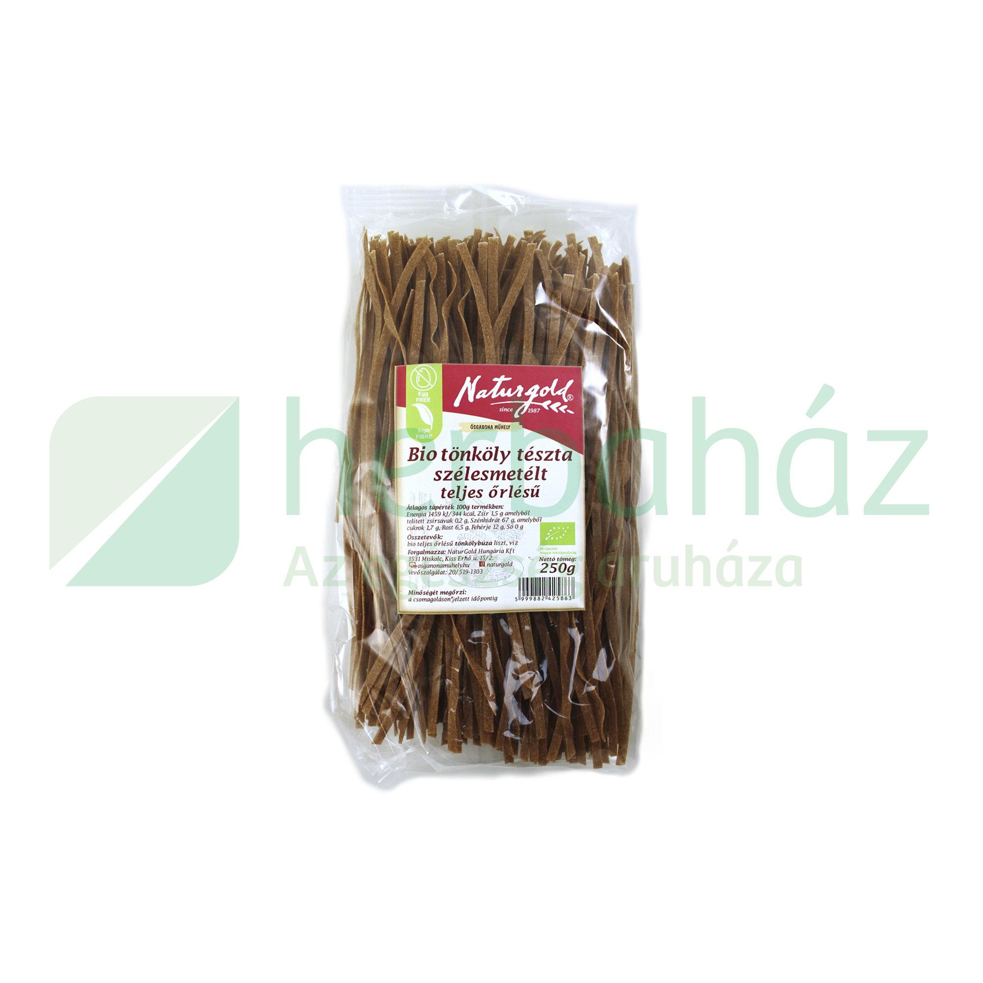 BIO NATURGOLD TÖNKÖLY SZÉLESMETÉLT TELJES KIŐRLÉSŰ TÉSZTA 250G