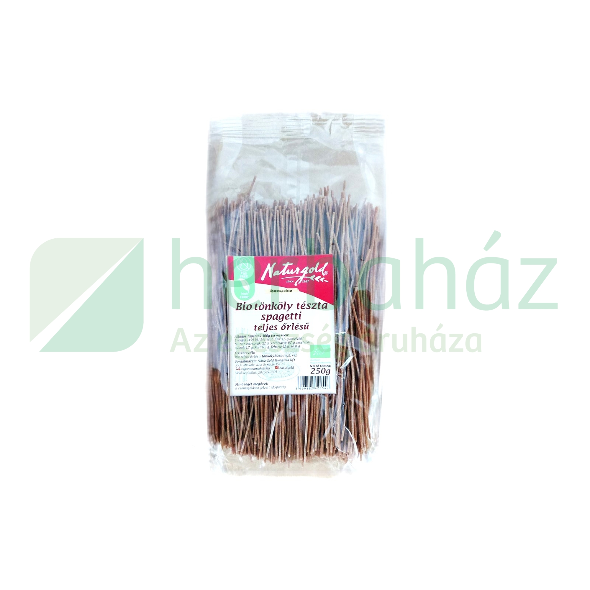 BIO NATURGOLD TÖNKÖLY TÉSZTA SPAGETTI TELJES ŐRLÉSŰ 250G