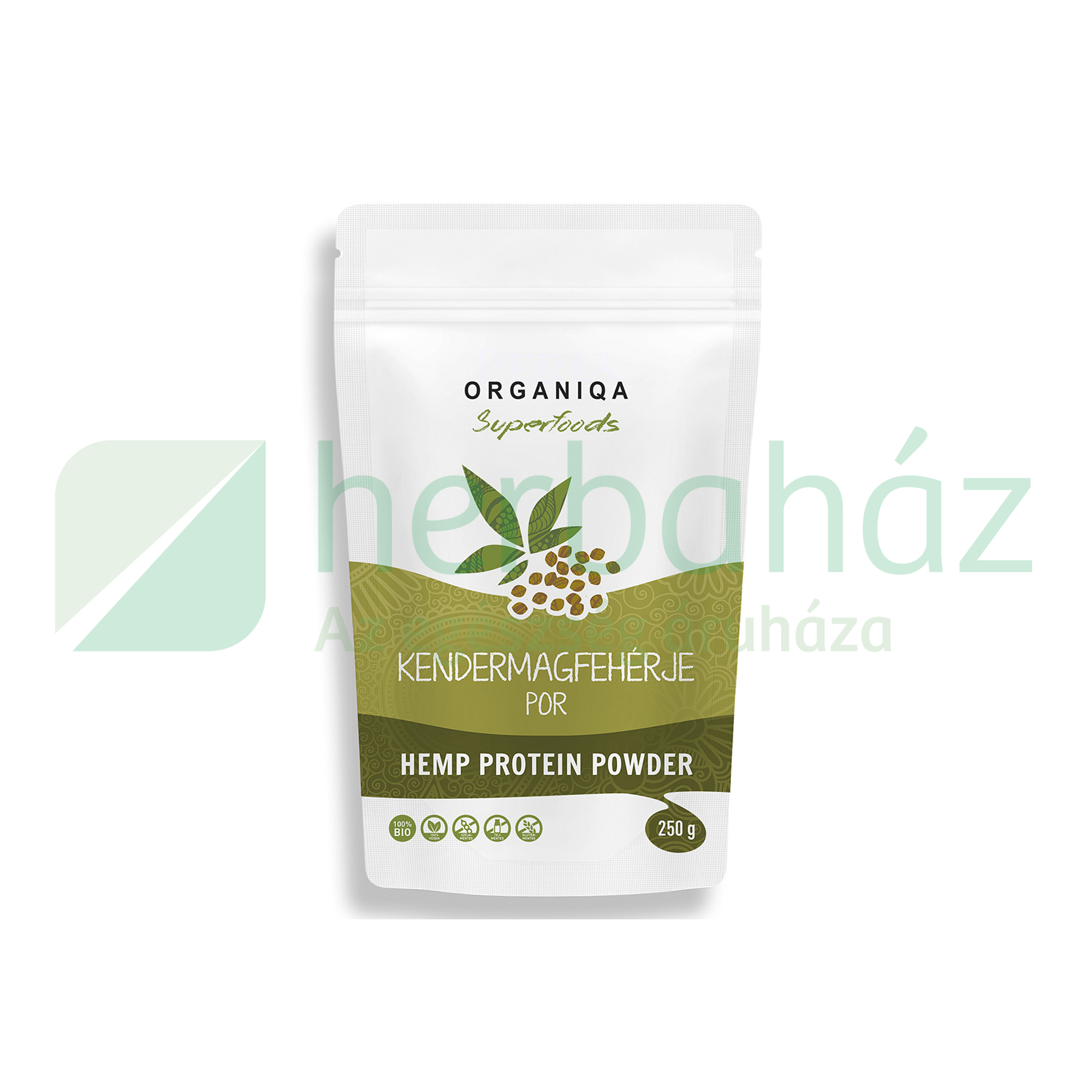 BIO ORGANIQA KENDERMAG FEHÉRJE POR 100% 250G