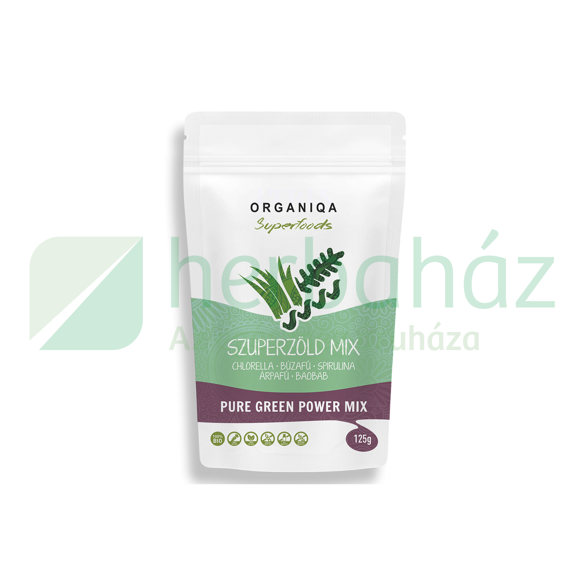 BIO ORGANIQA SZUPERZÖLD MIX POR 125G