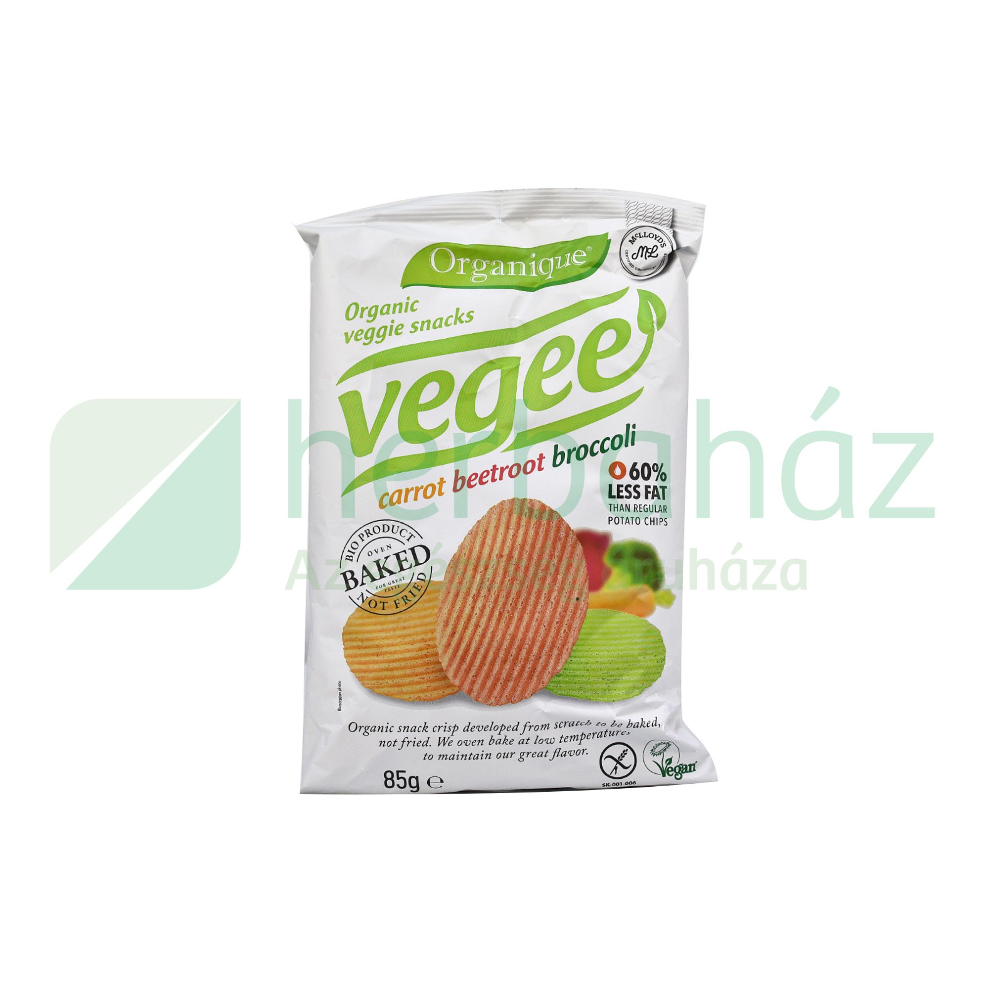 BIO MCLLOYDS ORGANIQUE BURGONYÁS SNACK ZÖLDSÉGES 85G