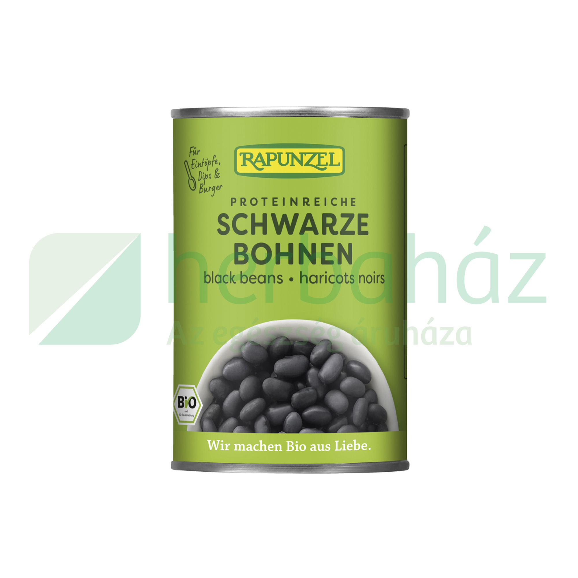 BIO RAPUNZEL FEKETE BAB LÉBEN 400G