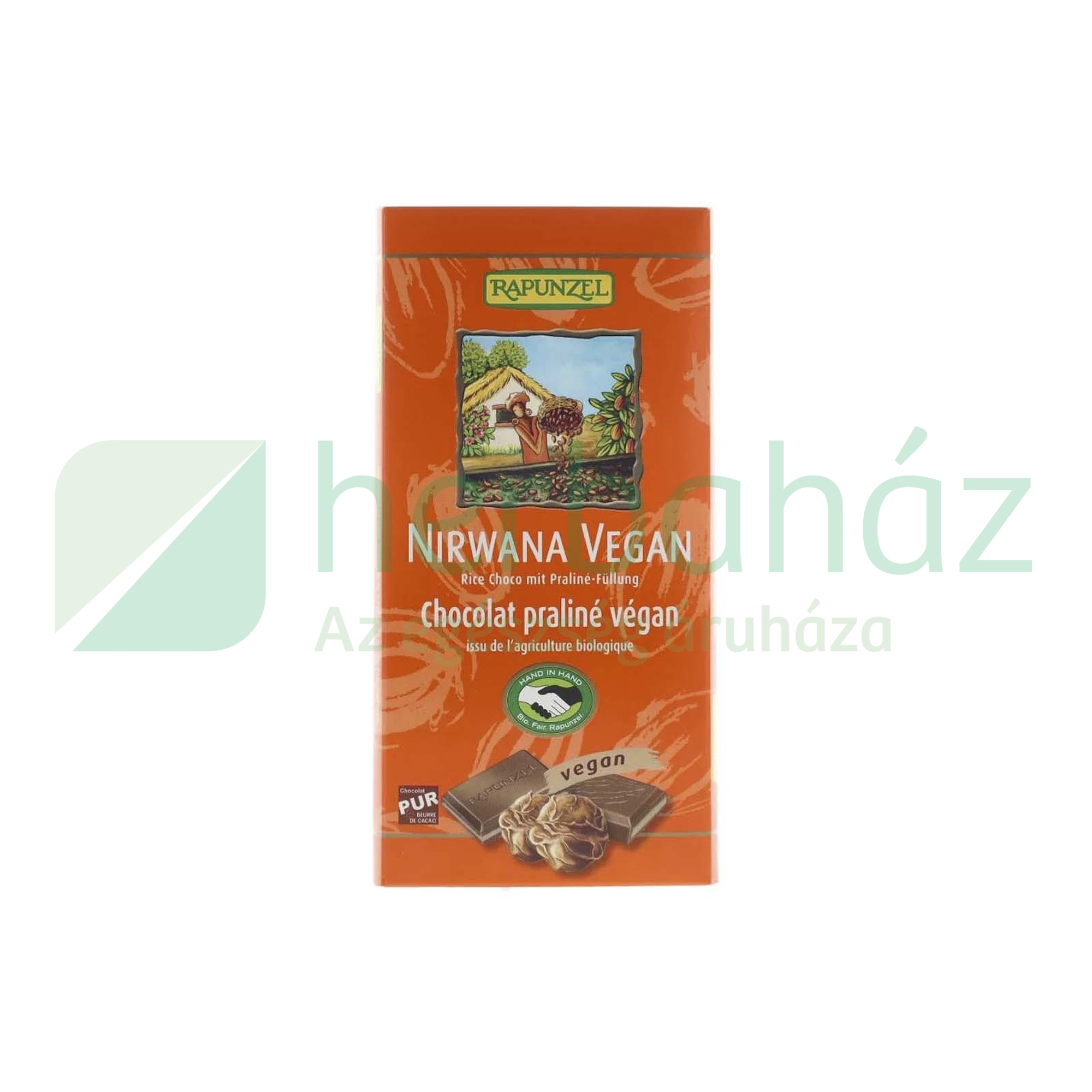 BIO RAPUNZEL NIRVANA VEGAN CSOKOLÁDÉ RIZSTEJJEL ÉS TRÜFFELLEL 100G