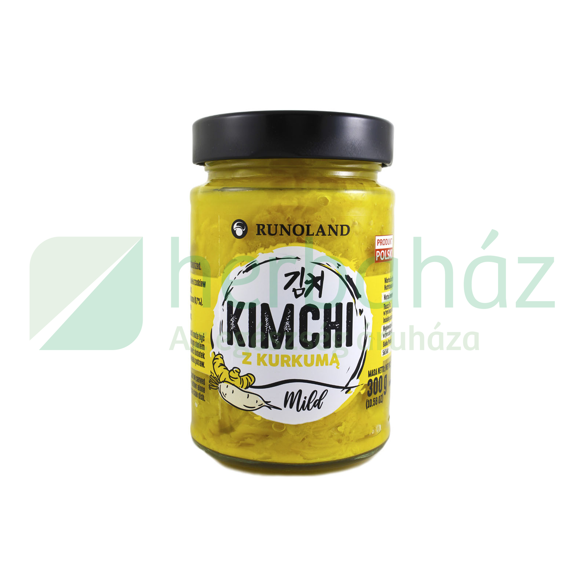 BIO RUNOLAND KIMCHI KURKUMÁVAL NEM CSÍPŐS 300G