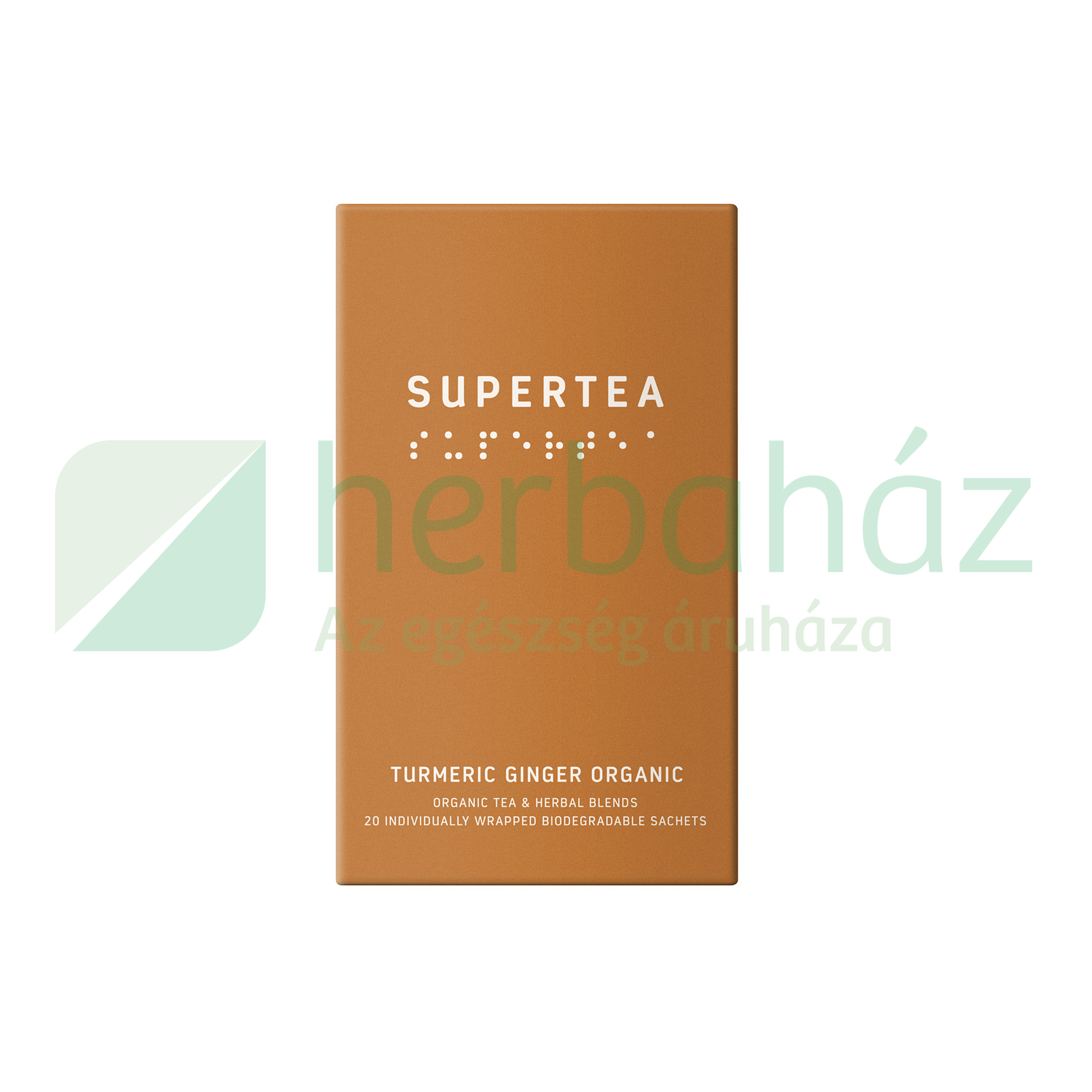 BIO SUPERTEA GYÖMBÉR KURKUMA ÍZBEN FILTERES 20DB