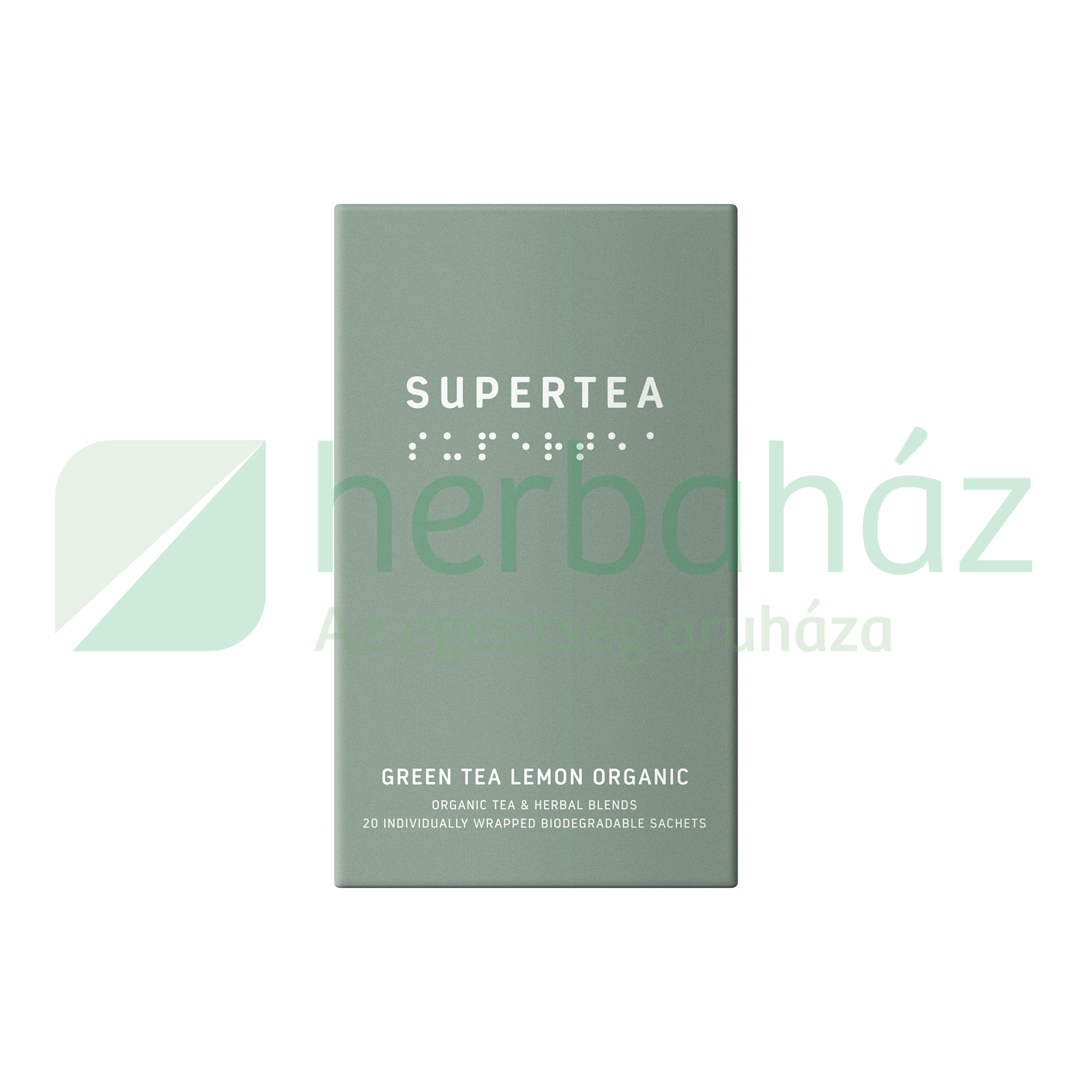 BIO SUPERTEA ZÖLD TEA CITROMOS ÍZBEN FILTERES 20DB