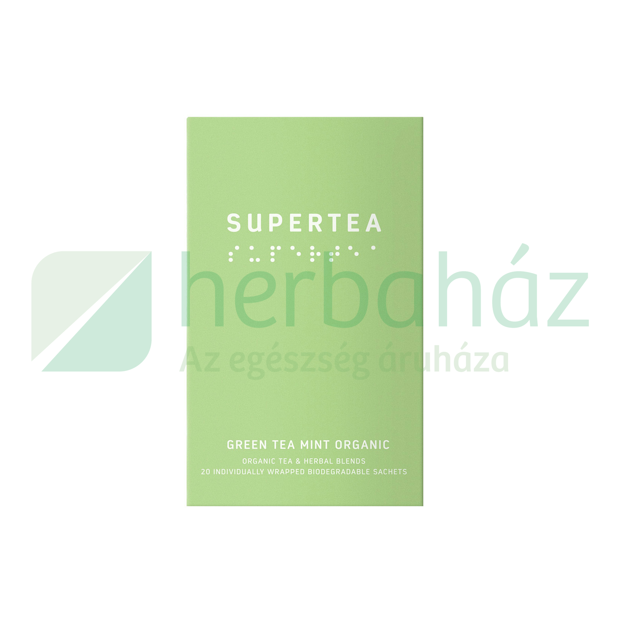BIO SUPERTEA ZÖLD TEA MENTA ÍZBEN FILTERES 20DB
