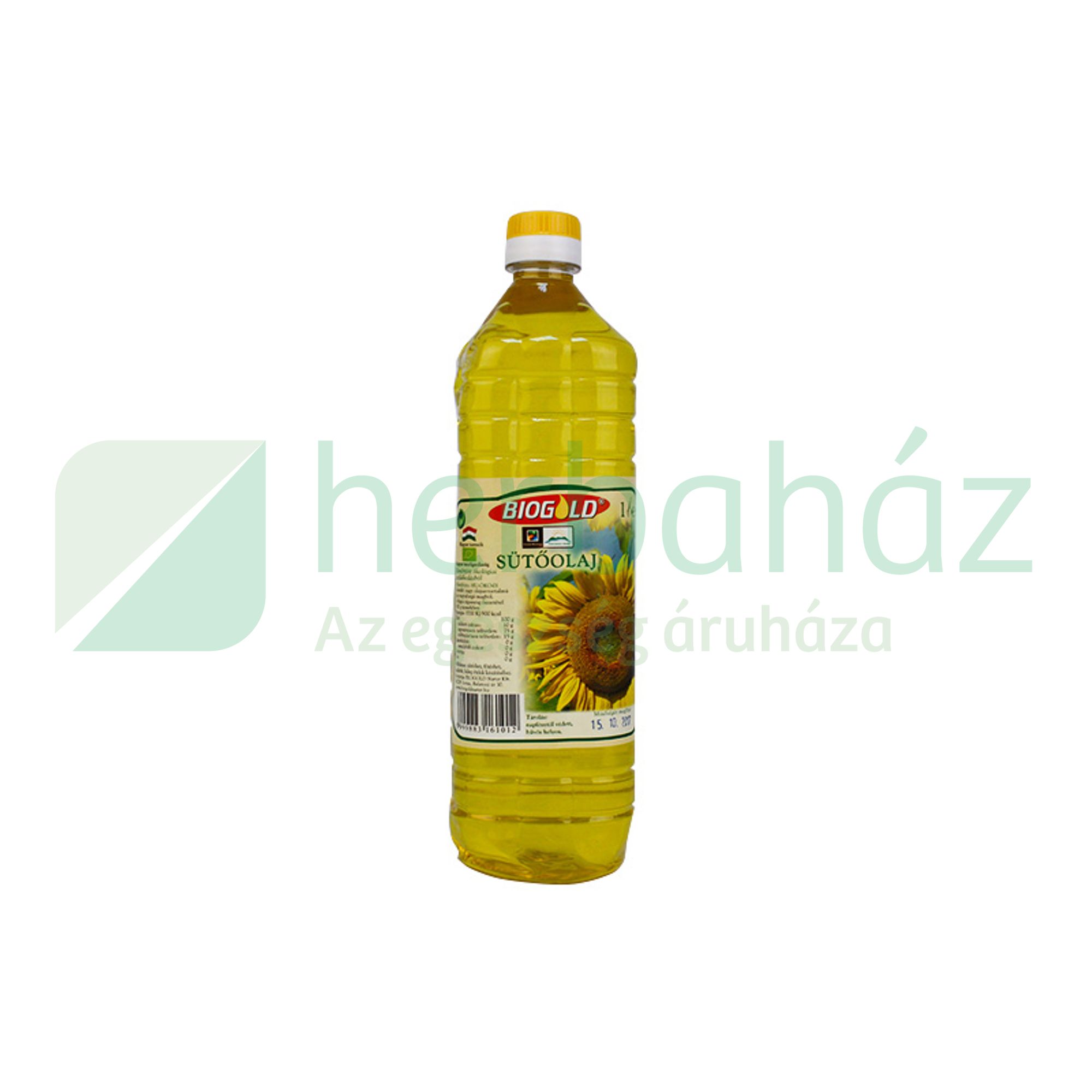 BIO SÜTŐOLAJ NAPRAFORGÓ /BIOGOLD/ 1000ML