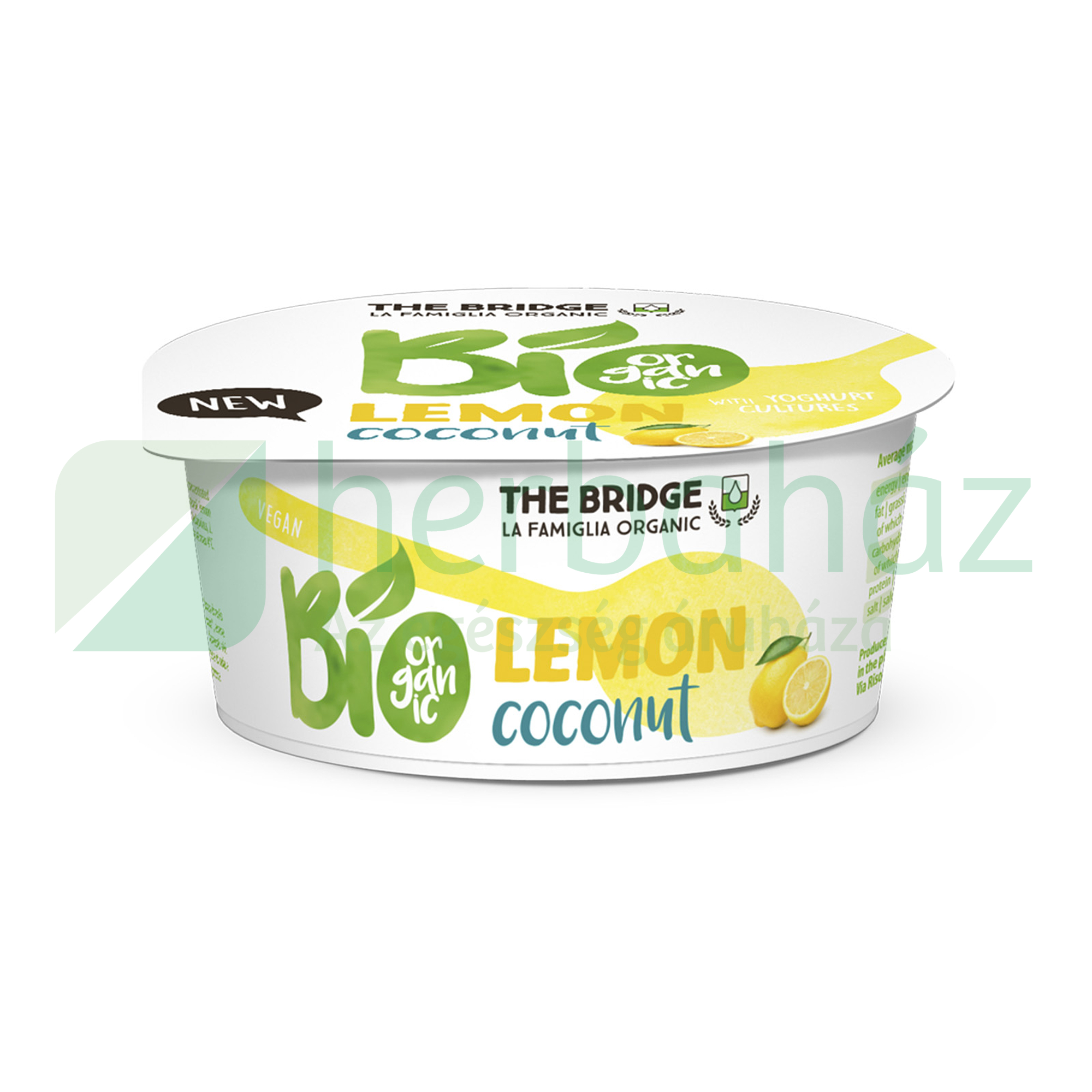 BIO THE BRIDGE CITROMOS KÓKUSZJOGHURT (GLUTÉNMENTES) 125G [H]