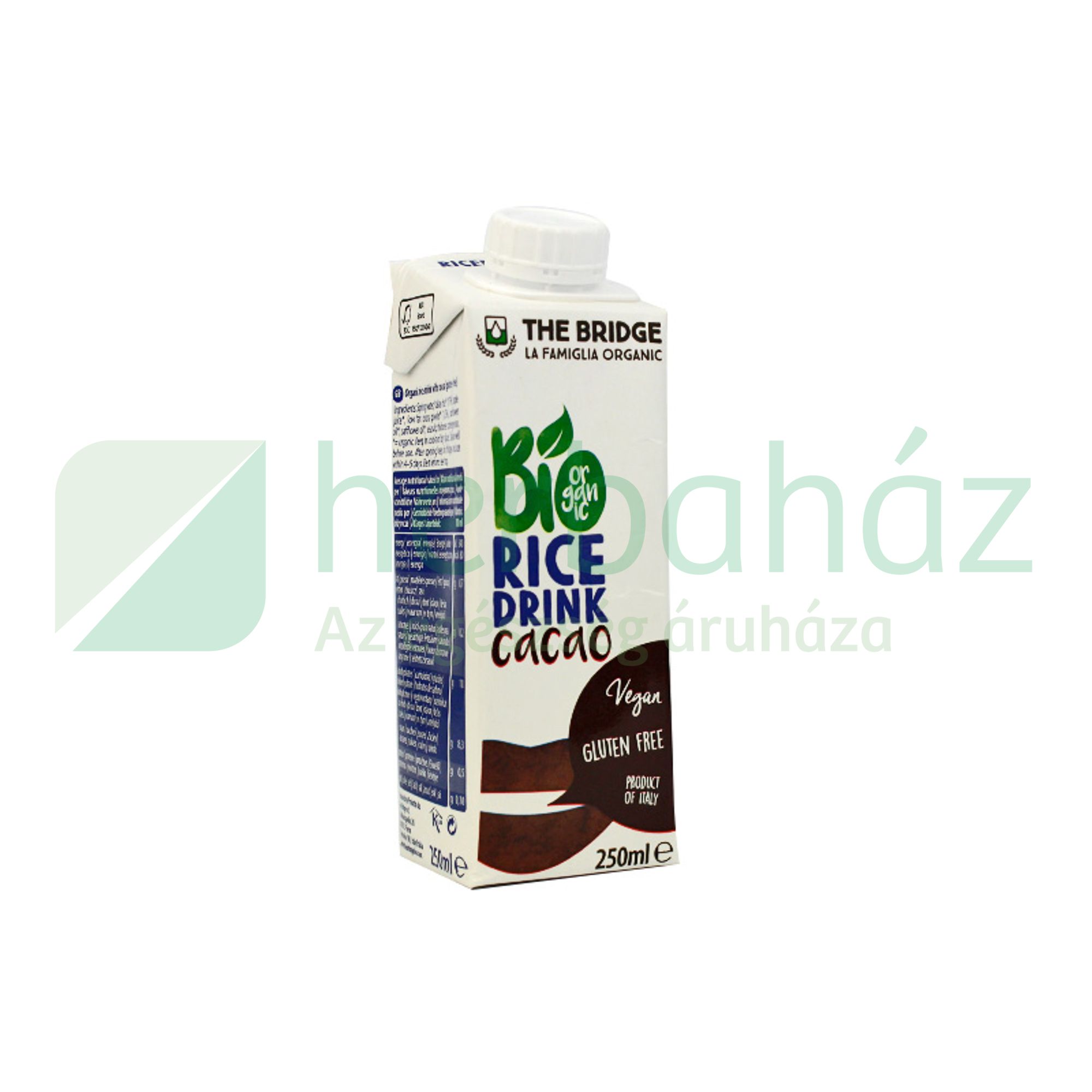 GLUTÉNMENTES BIO THE BRIDGE KAKAÓS RIZSITAL 250ML