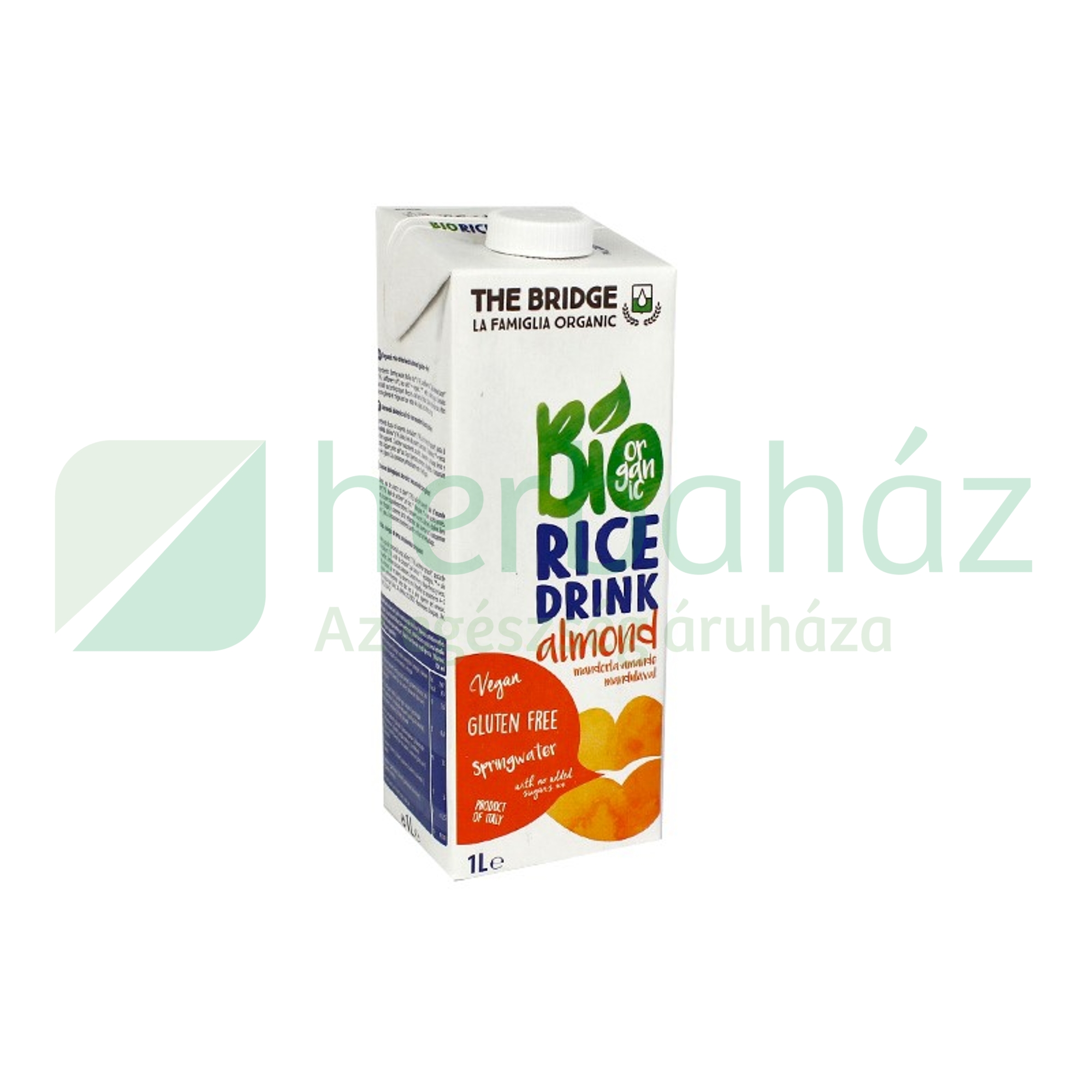 GLUTÉNMENTES BIO THE BRIDGE MANDULÁS RIZSITAL 1L