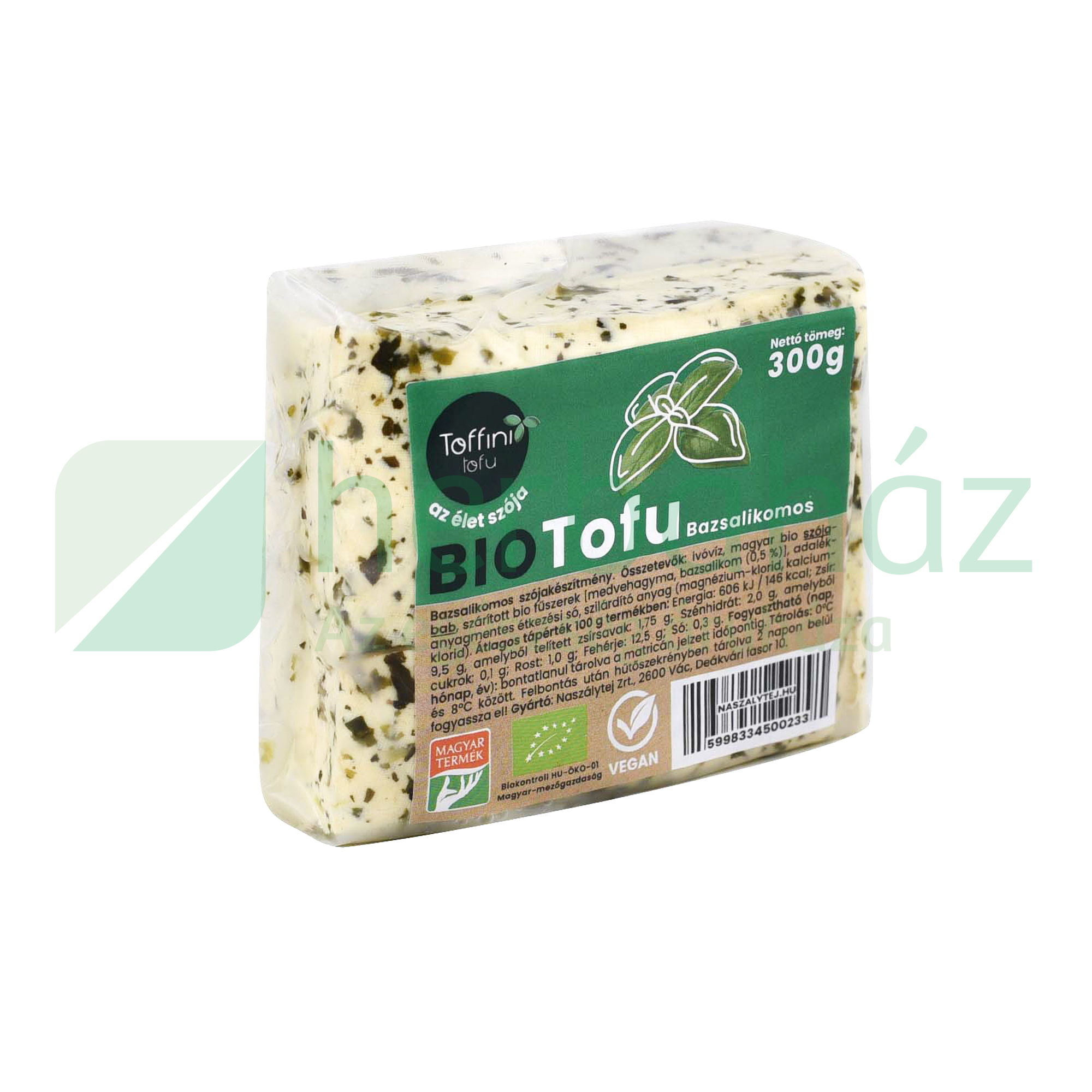BIO TOFFINI TOFU BAZSALIKOMOS 300G [H]