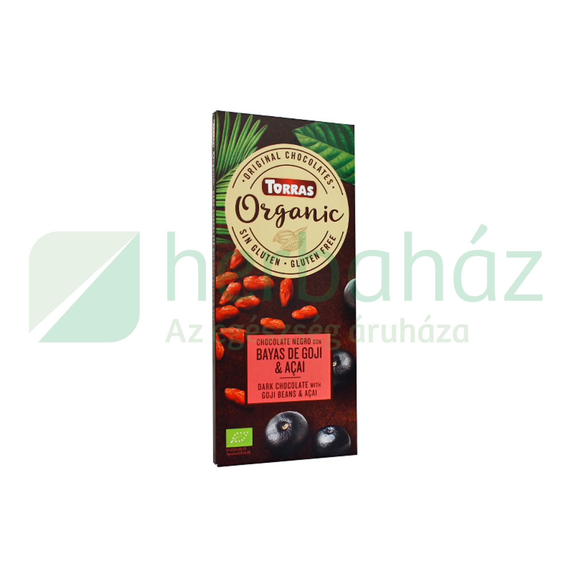 BIO TORRAS GOJI BOGYÓS ÉS ACAI POROS ÉTCSOKOLÁDÉ 100G