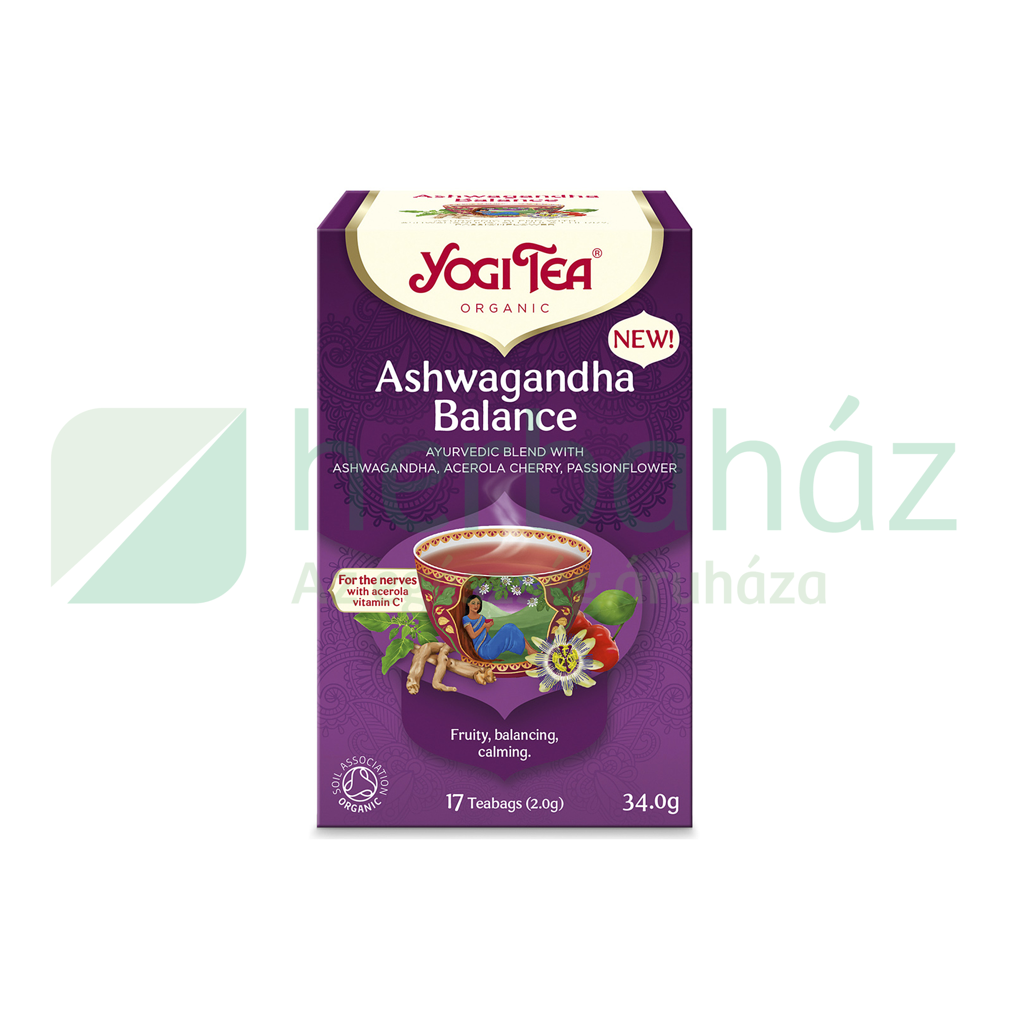 BIO YOGI TEA ASHWAGANDHA EGYENSÚLY AJURVÉDIKUS FILTERES 17DB