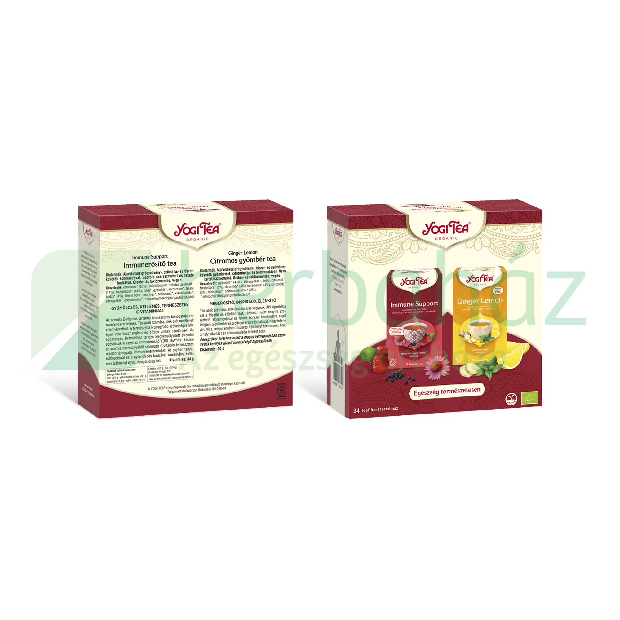 BIO YOGI TEA EGÉSZSÉG TERMÉSZETESEN SZETT 34DB