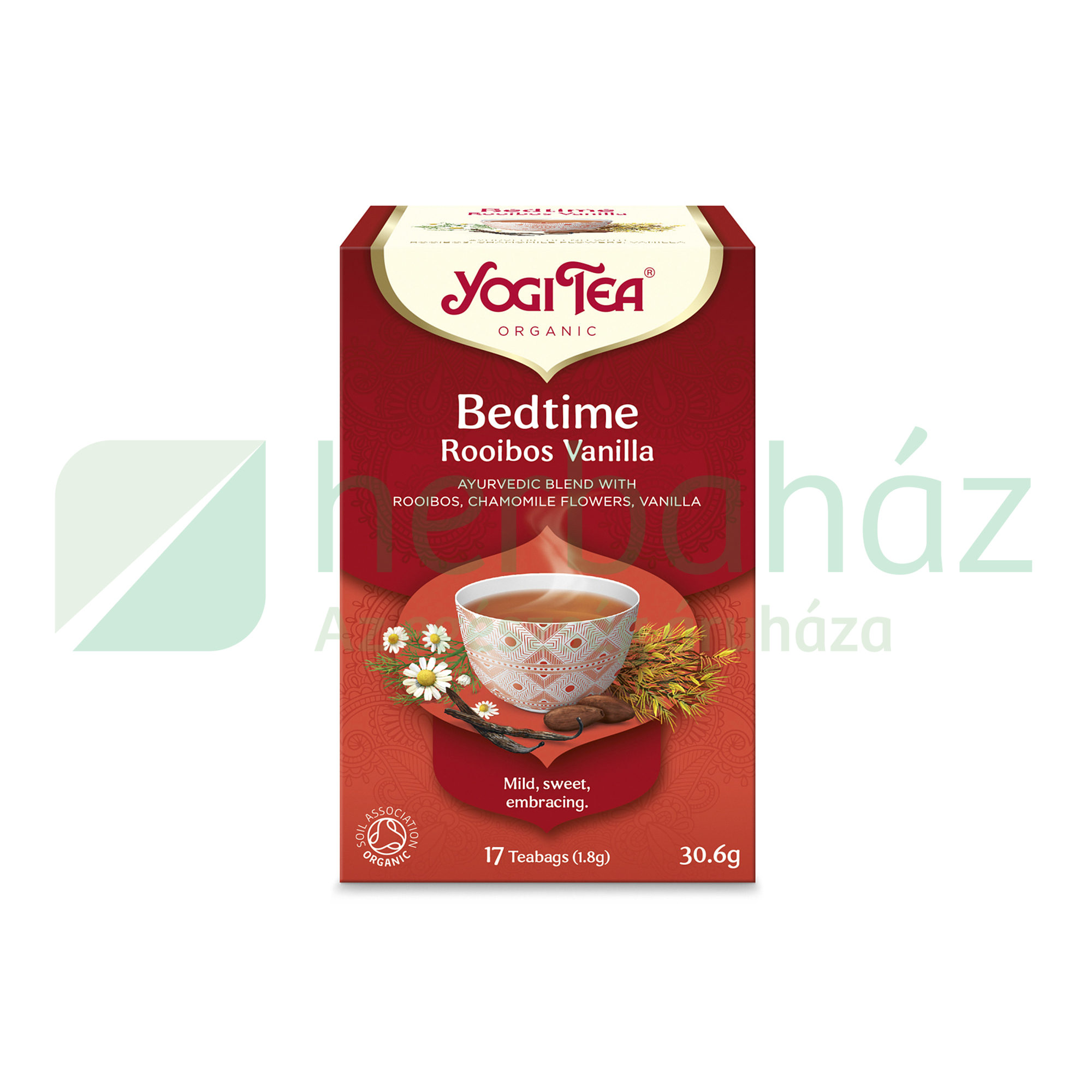 BIO YOGI TEA LEFEKVÉS ELŐTTI TEA ROOIBOS ÉS VANÍLIA ÍZESÍTÉSSEL 17DB