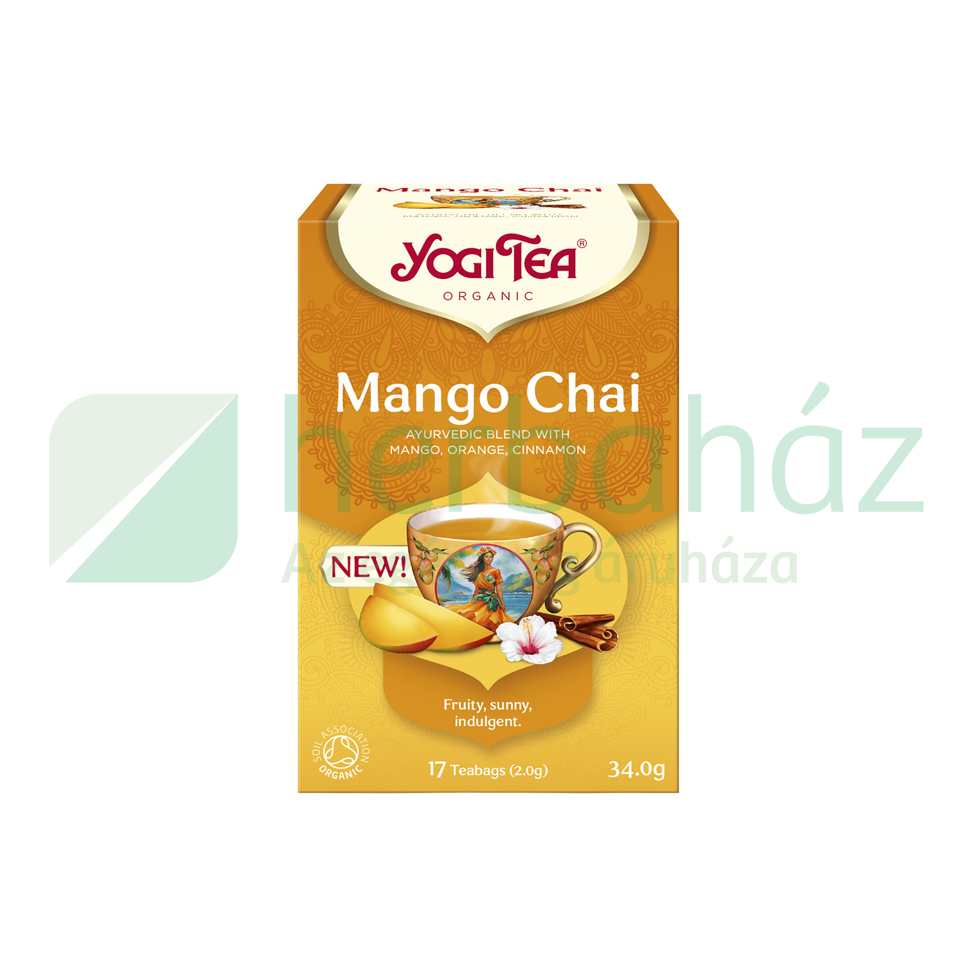 BIO YOGI TEA MANGO CHAI AJURVÉDIKUS FILTERES 17DB
