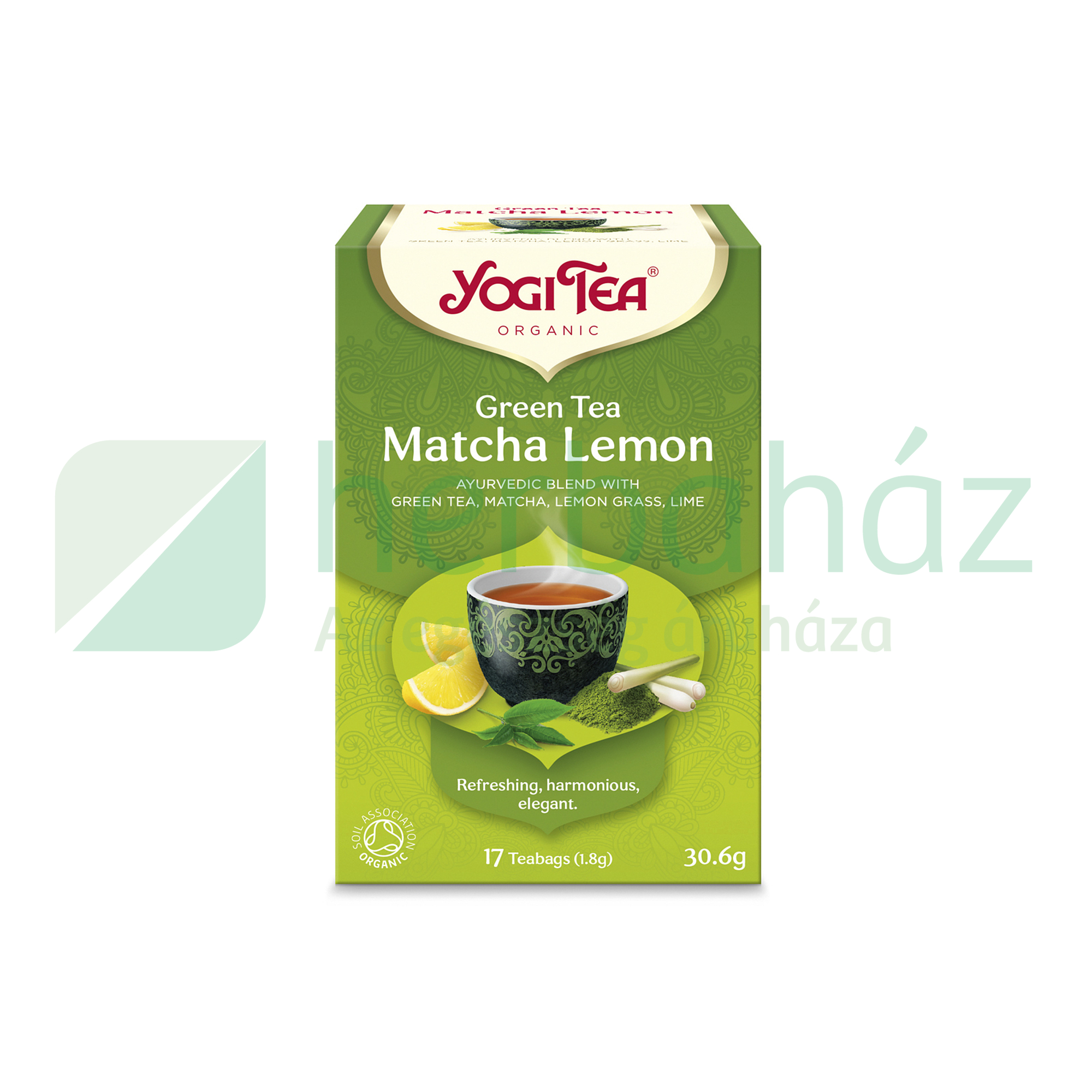 BIO YOGI TEA ZÖLD TEA MATCHA-CITROM 17DB