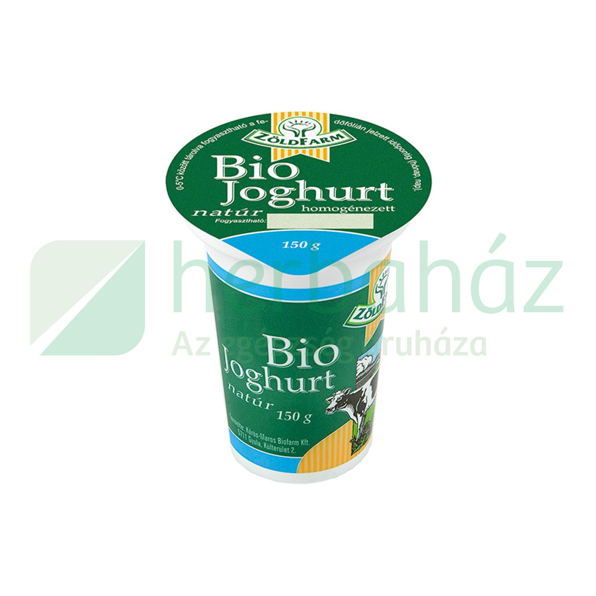 BIO ZÖLDFARM JOGHURT NATÚR 150G [H]