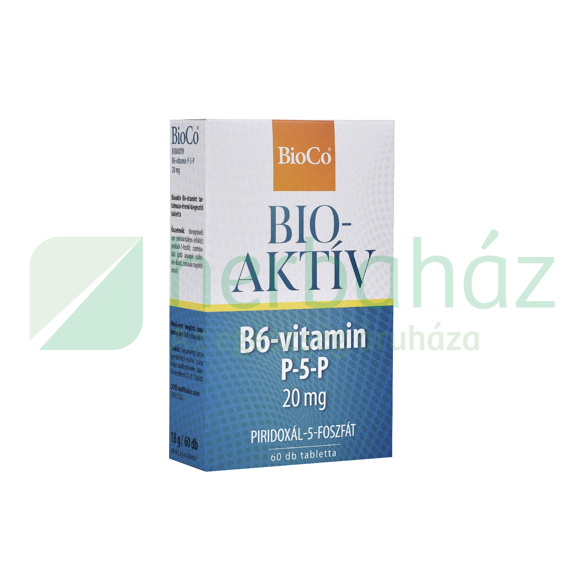 BIOCO B6-VITAMIN P-5-P 20MG 60DB