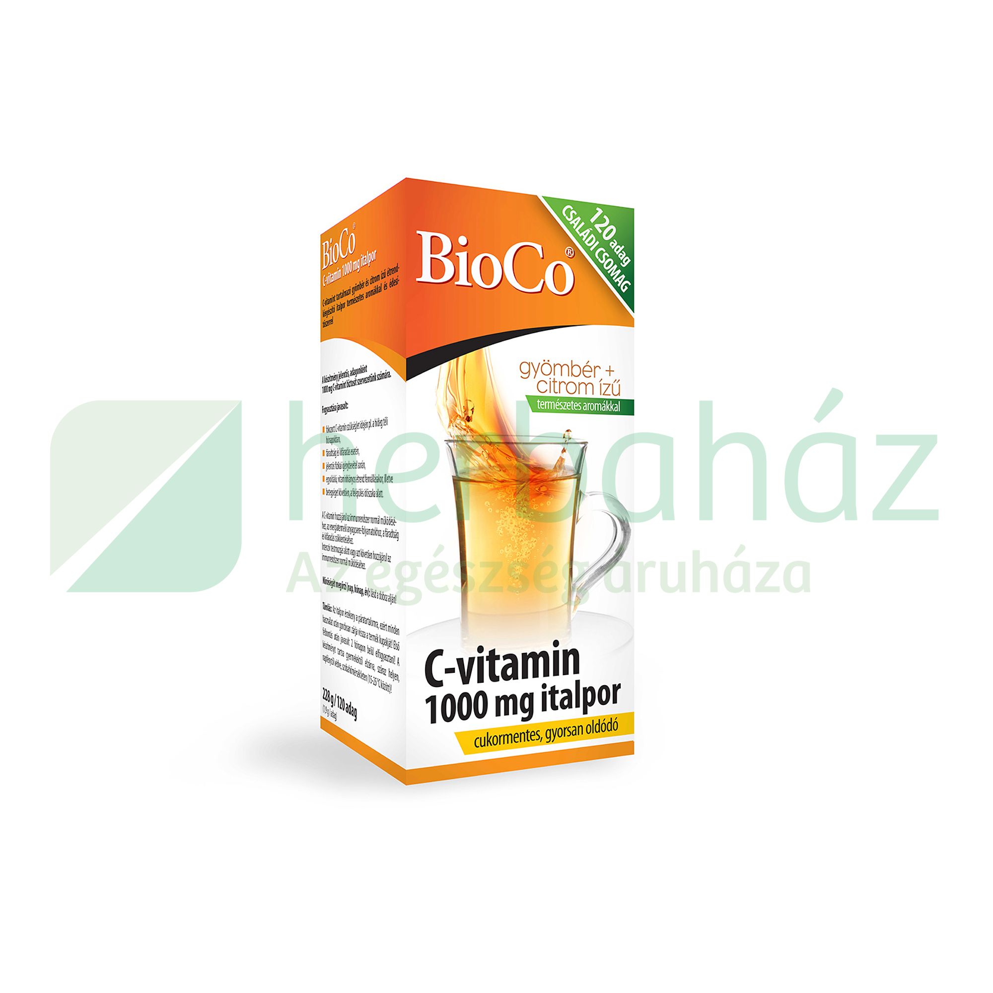 BIOCO C-VITAMIN 1000MG ITALPOR  120DB