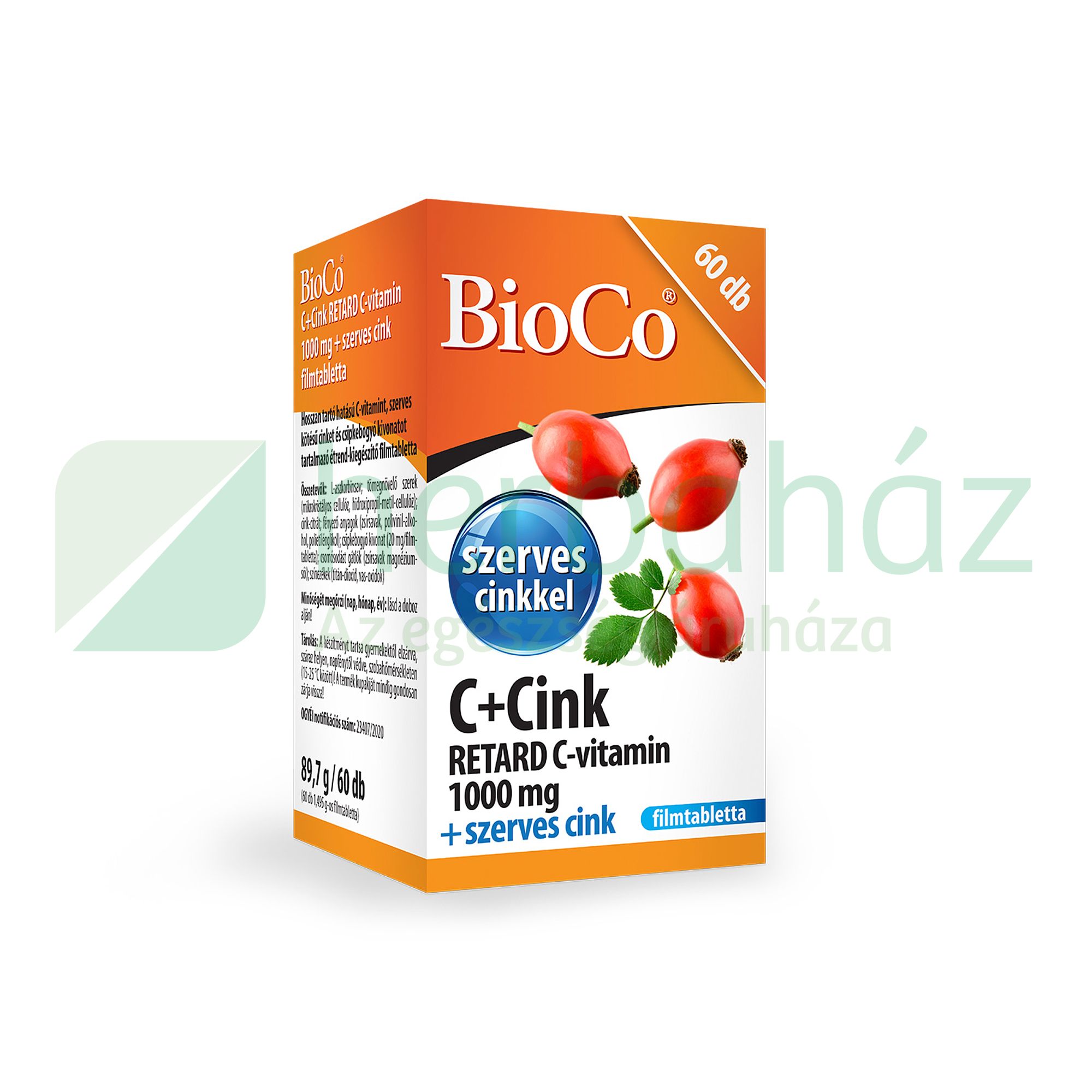 BIOCO C+CINK RETARD C-VITAMIN 1000MG 60DB