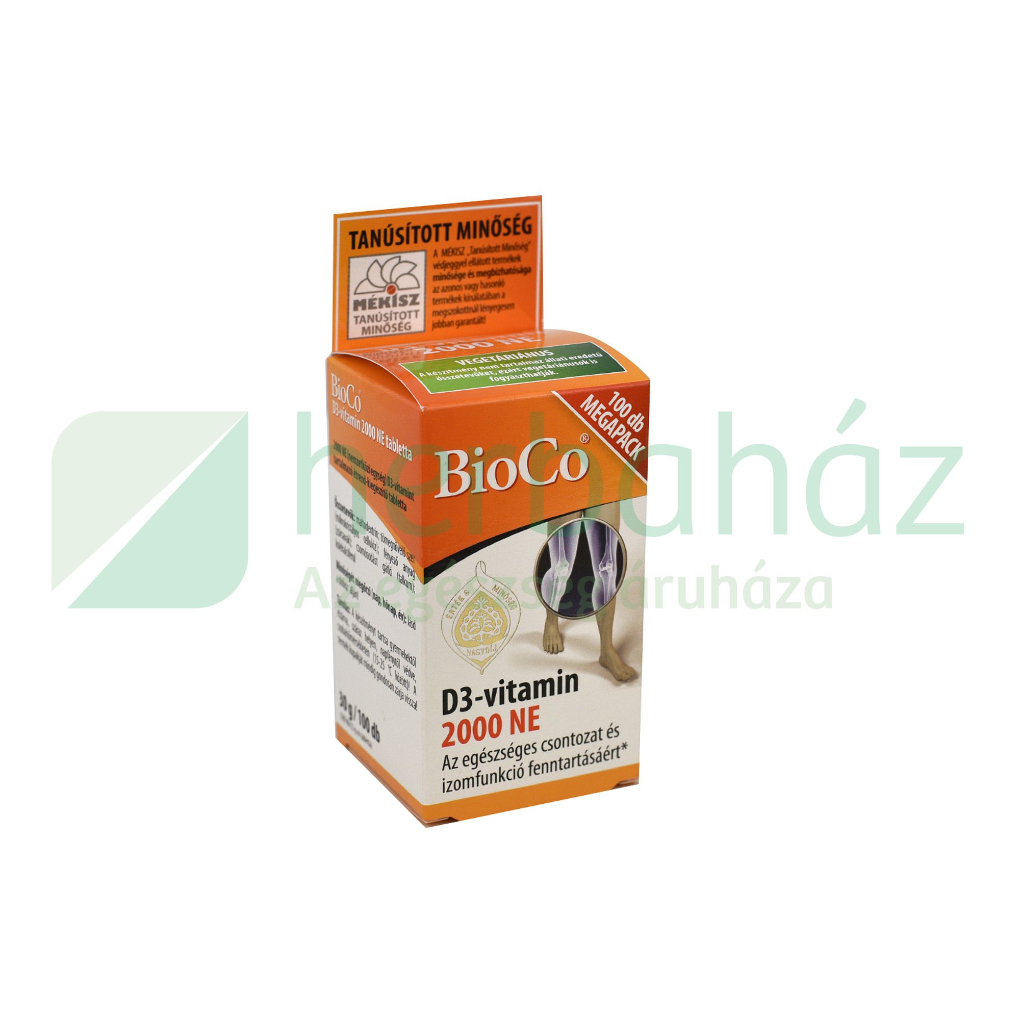 BIOCO D3-VITAMIN 2000NE 100DB