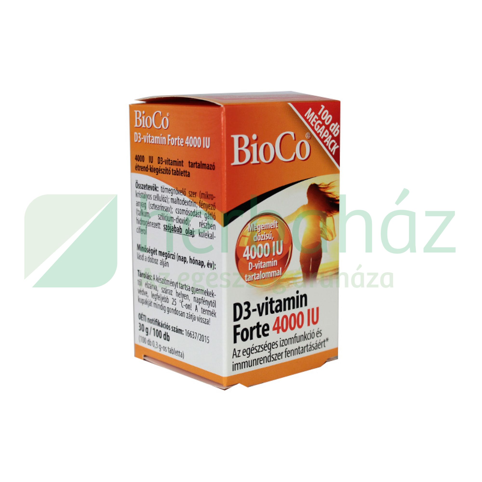 BIOCO D3-VITAMIN FORTE 4000 IU 100DB