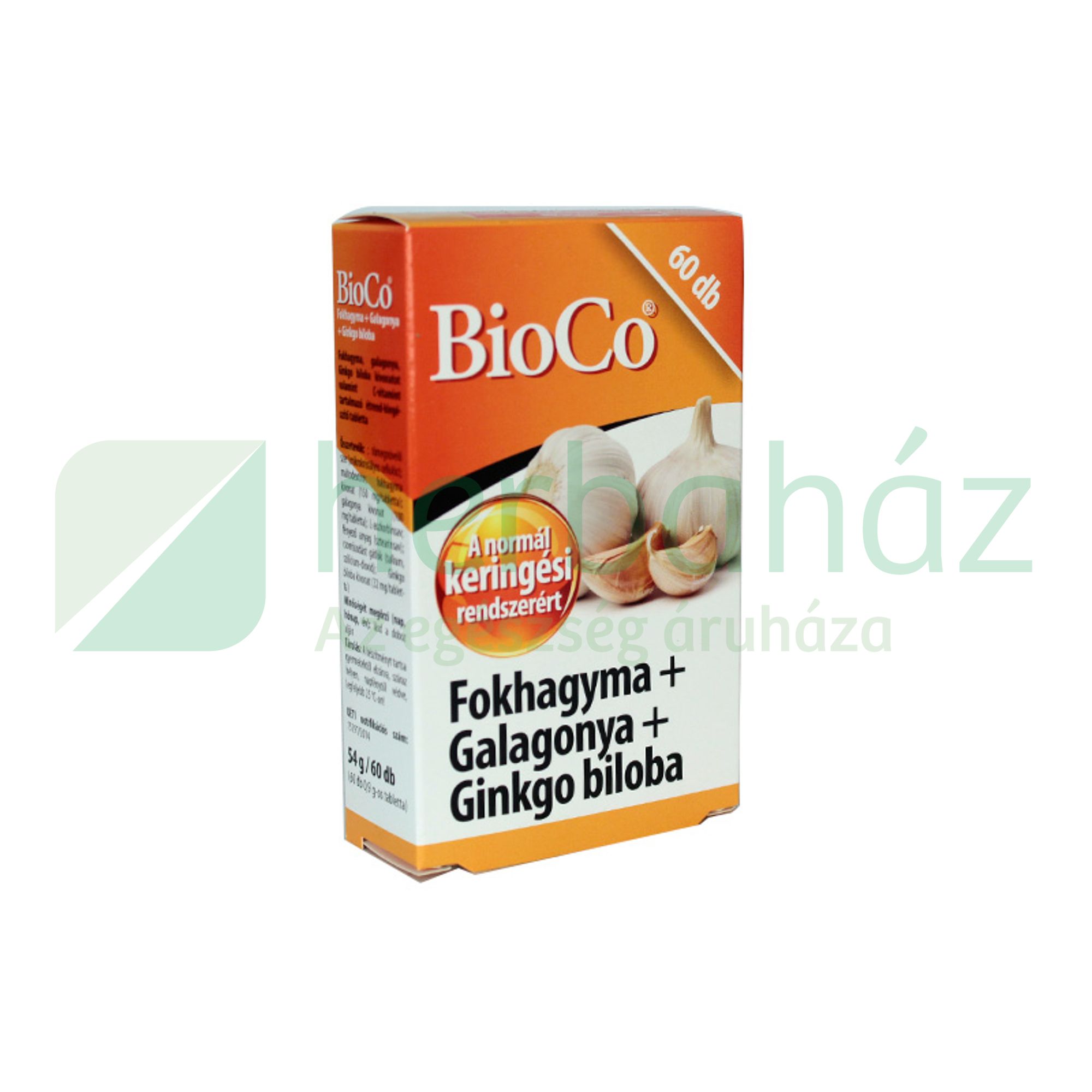 BIOCO FOKHAGYMA+GALAGONYA+GINKGO BILOBA KAPSZULA 60DB