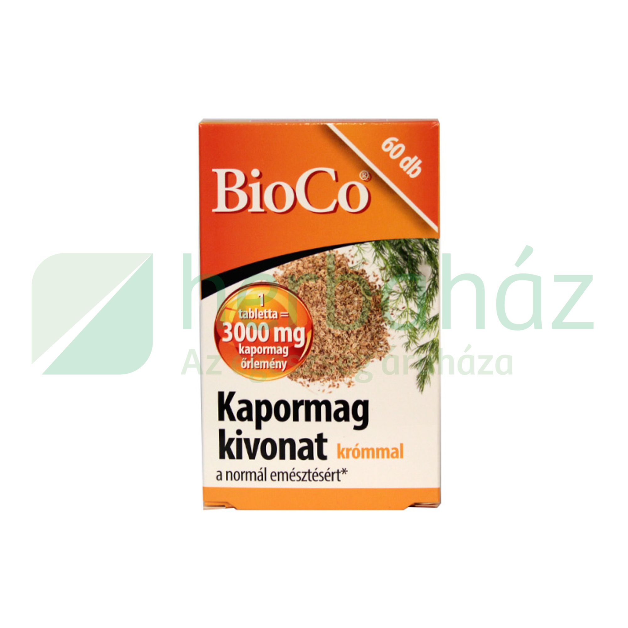 BIOCO KAPORMAG KIVONAT TABLETTA KRÓMMAL 60DB