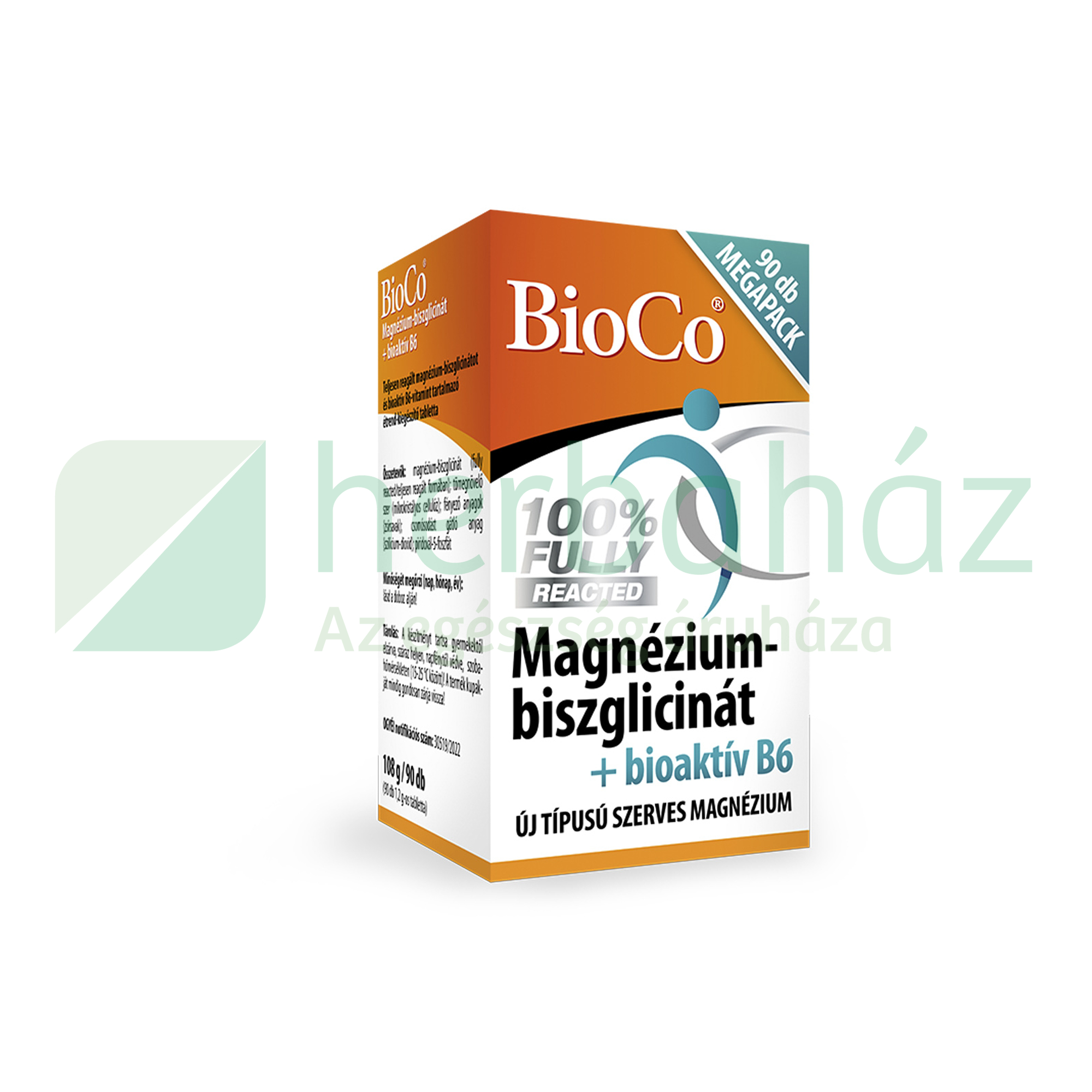 BIOCO MAGNÉZIUM-BISZGLICINÁT+BIOAKTÍV B6 MEGAPACK TABLETTA 90DB