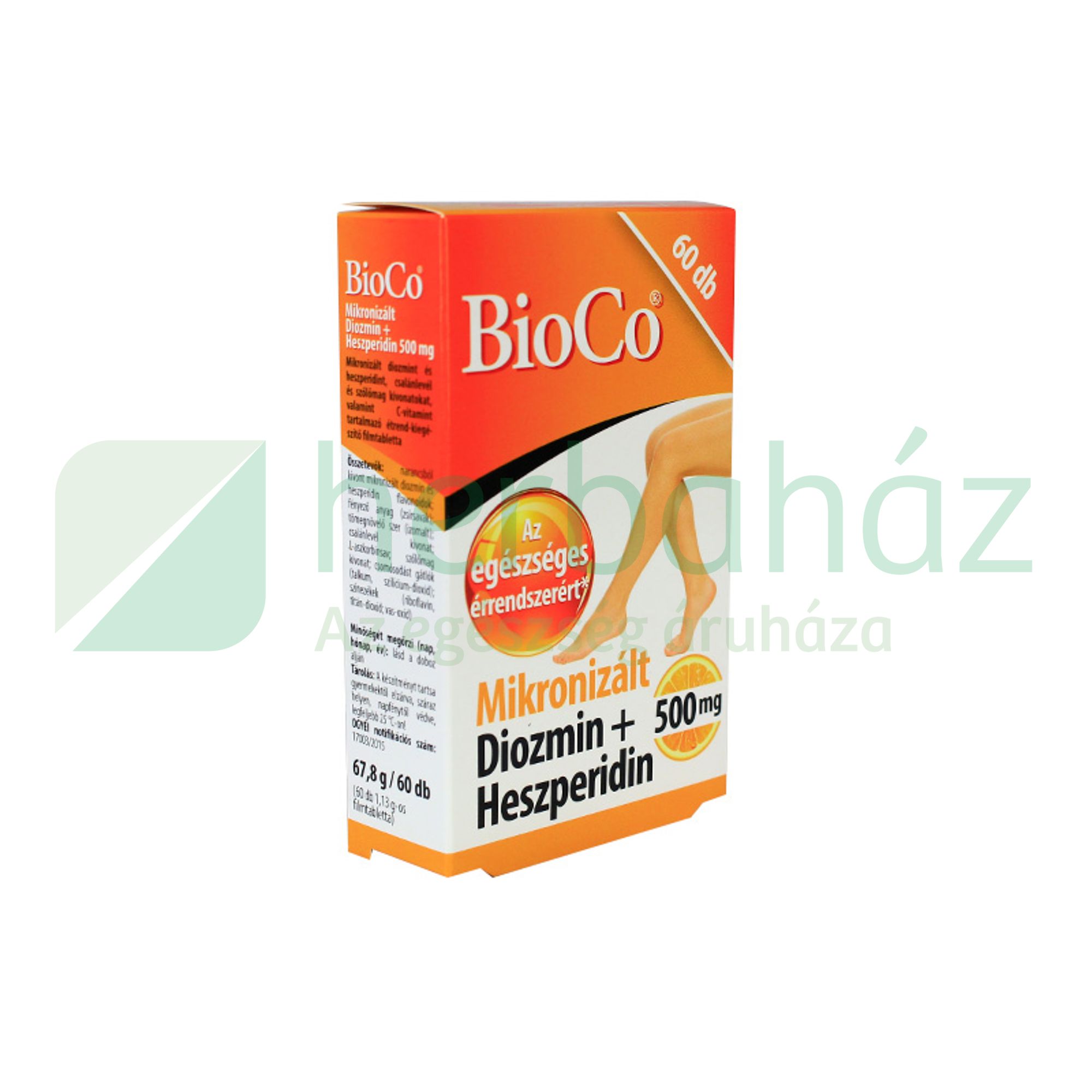 BIOCO MIKRONIZÁLT DIOZMIN+HESZPERIDIN 500MG 60DB