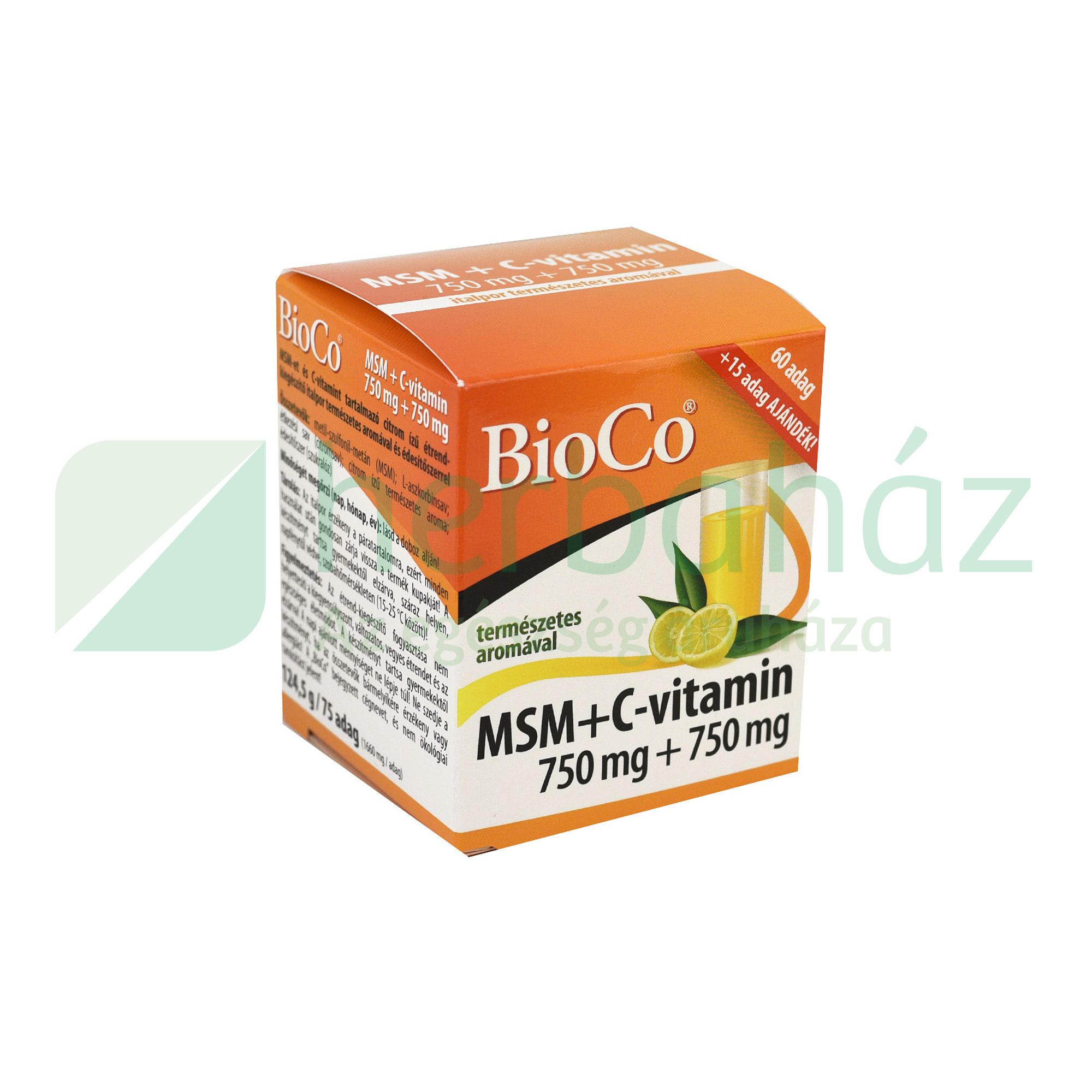 BIOCO MSM+C-VITAMIN 750MG+750MG ITALPOR 60DB