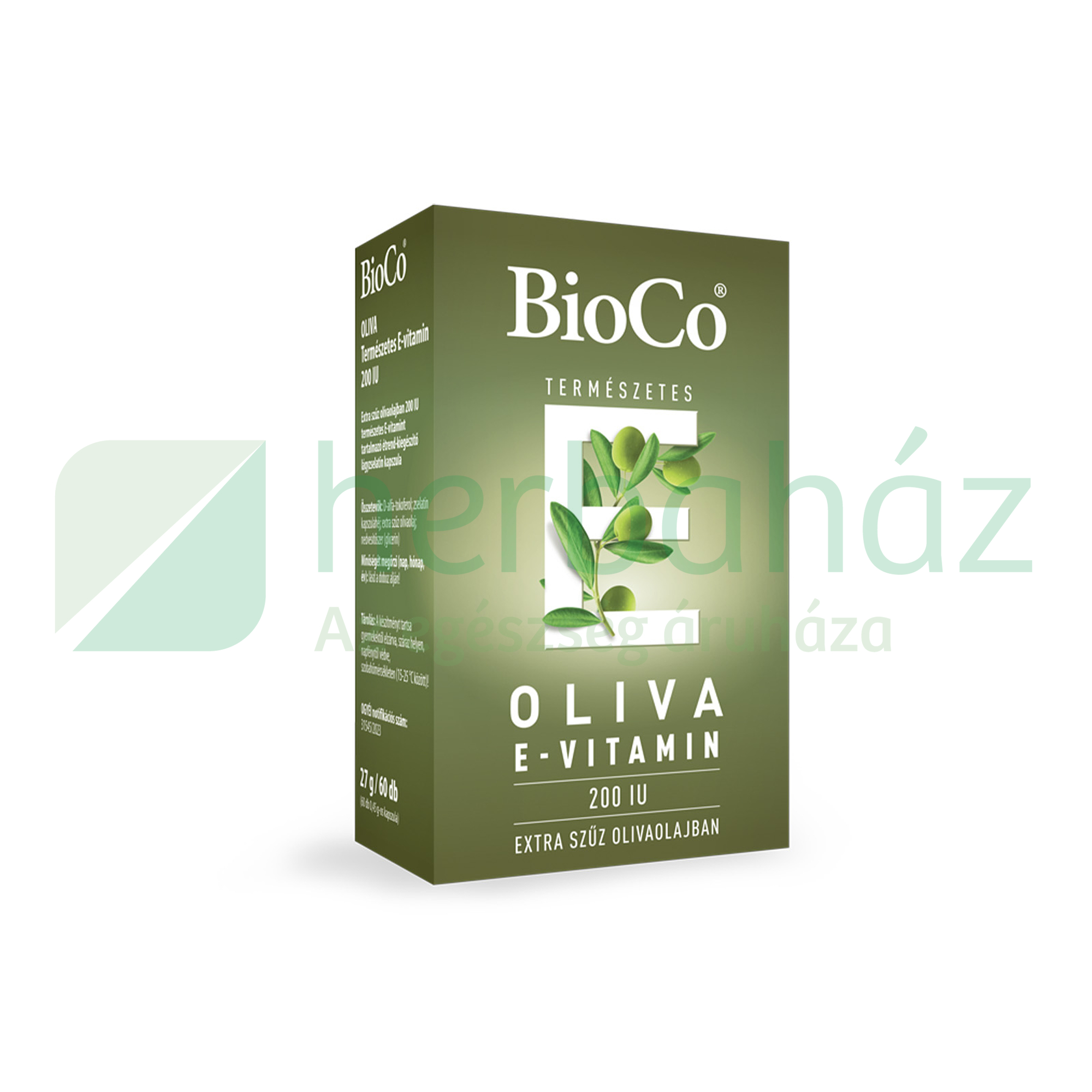 BIOCO OLIVA TERMÉSZETES E-VITAMIN 200IU KAPSZULA 60DB