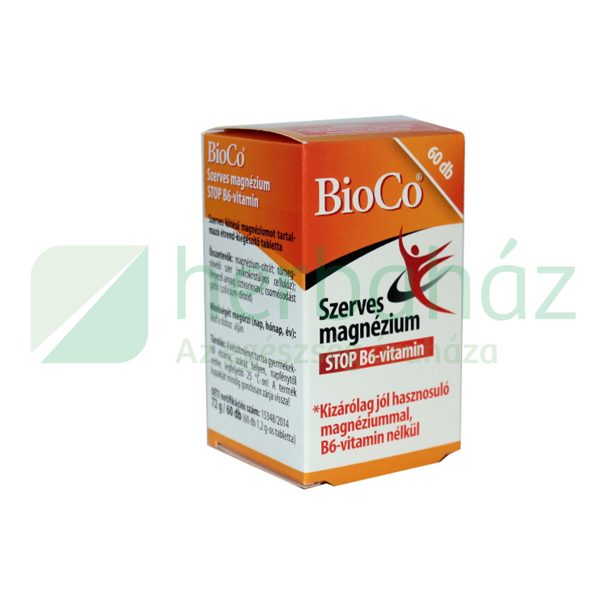 BIOCO SZERVES MAGNÉZIUM STOP TABLETTA 60DB