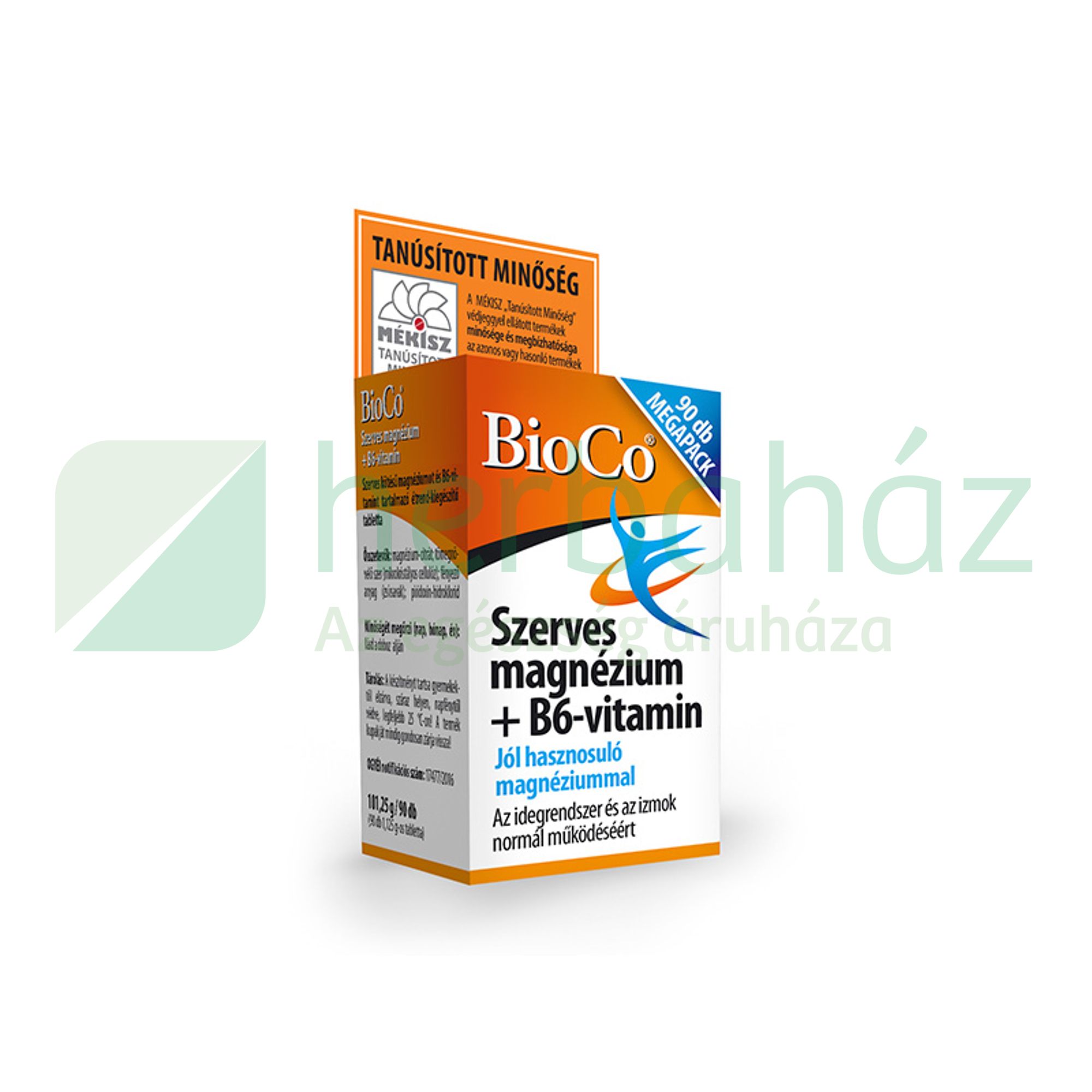 BIOCO SZERVES MAGNÉZIUM+B6 TABLETTA MEGAPACK 90DB